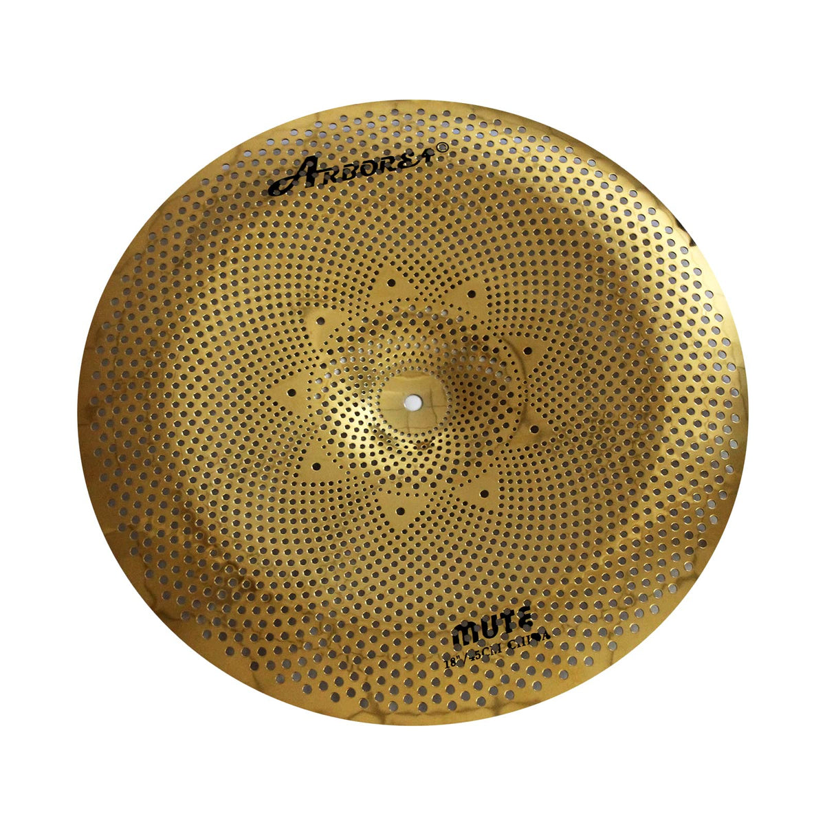 Arborea Low Volume Cymbal 18'' China Mute Cymbal Golden Drum Cymbal For Practice