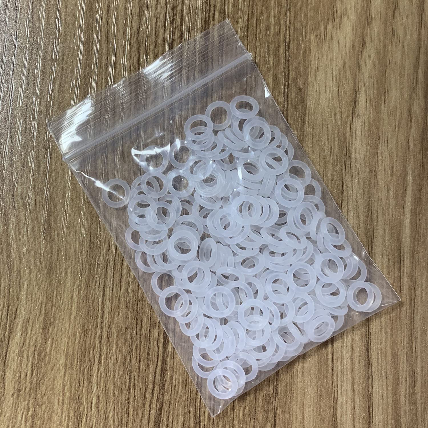 Dgzzi 150Pcs Rubber O Ring Switch Dampeners Keycap 8X5X1.5Mm Clear White Cherry Mx Switch Keyboard Damping O Ring