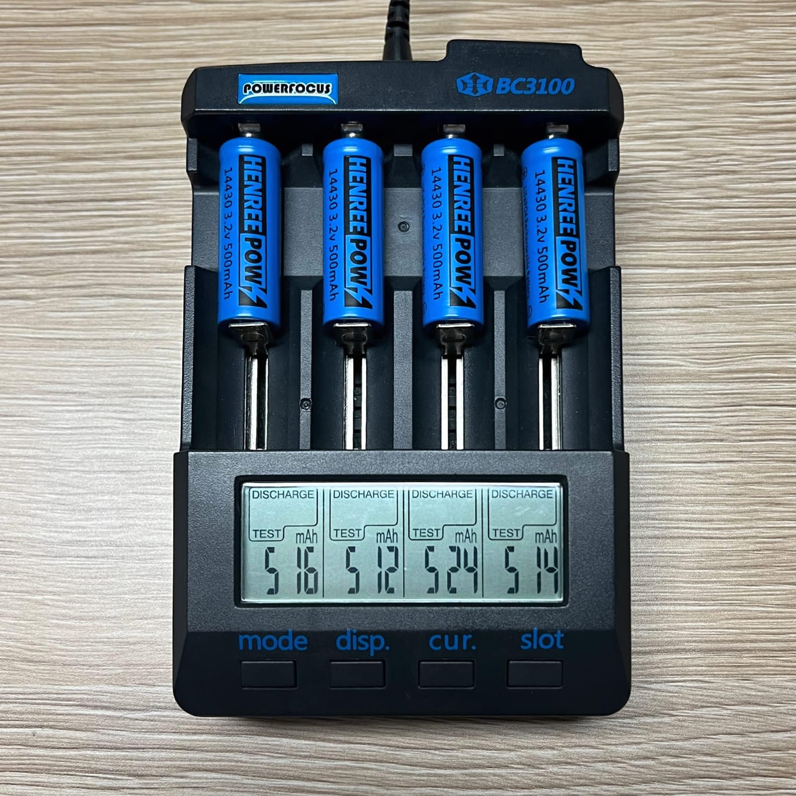 Henreepow 14430 Lifepo4 3.2V Rechargeable Solar Batteries, 500Mah Lifepo4 Battery For Outdoor Solar Garden Lights, Shaver, Flash