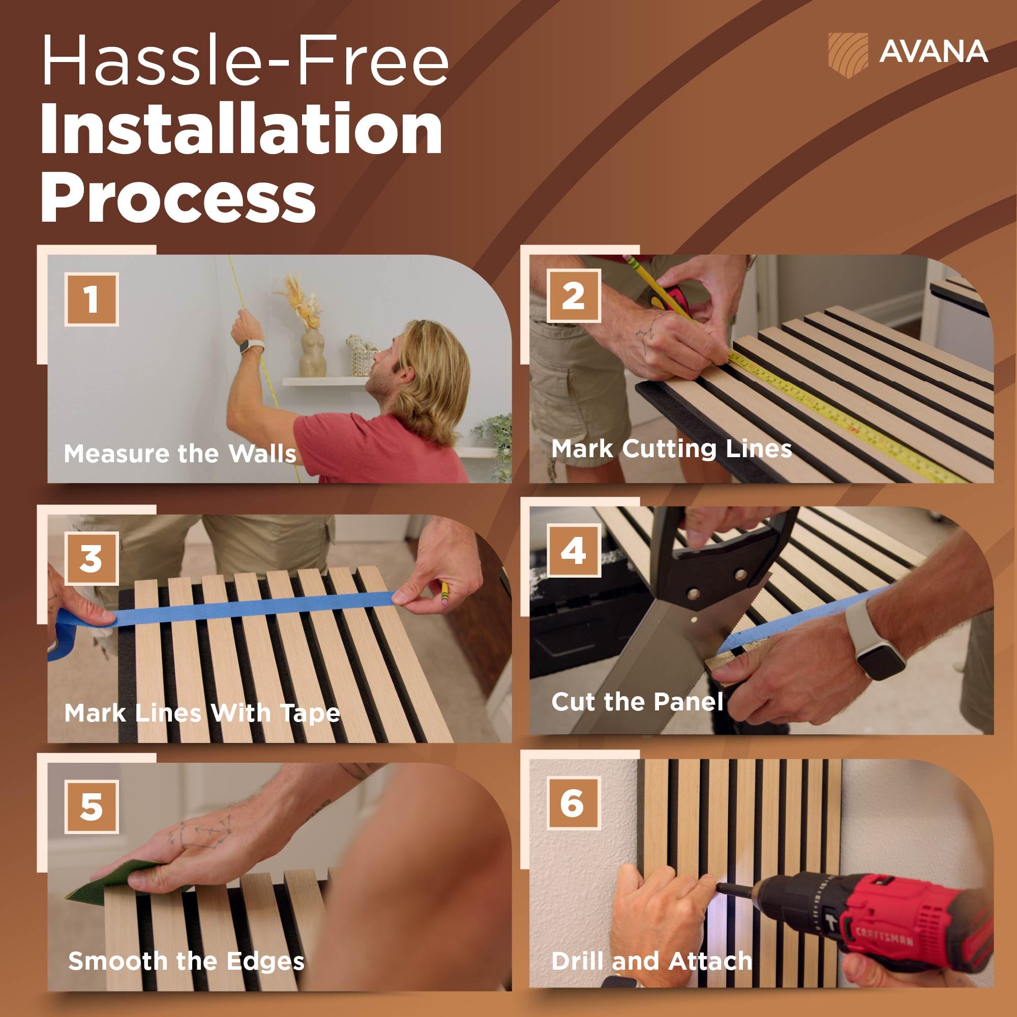 Avana Modern Acoustic Wood Wall Panels   47.2 X 12.6 Inch White Oak Acoustic Panels 2 Pcs   Wall Panels For Interior Wall Decor