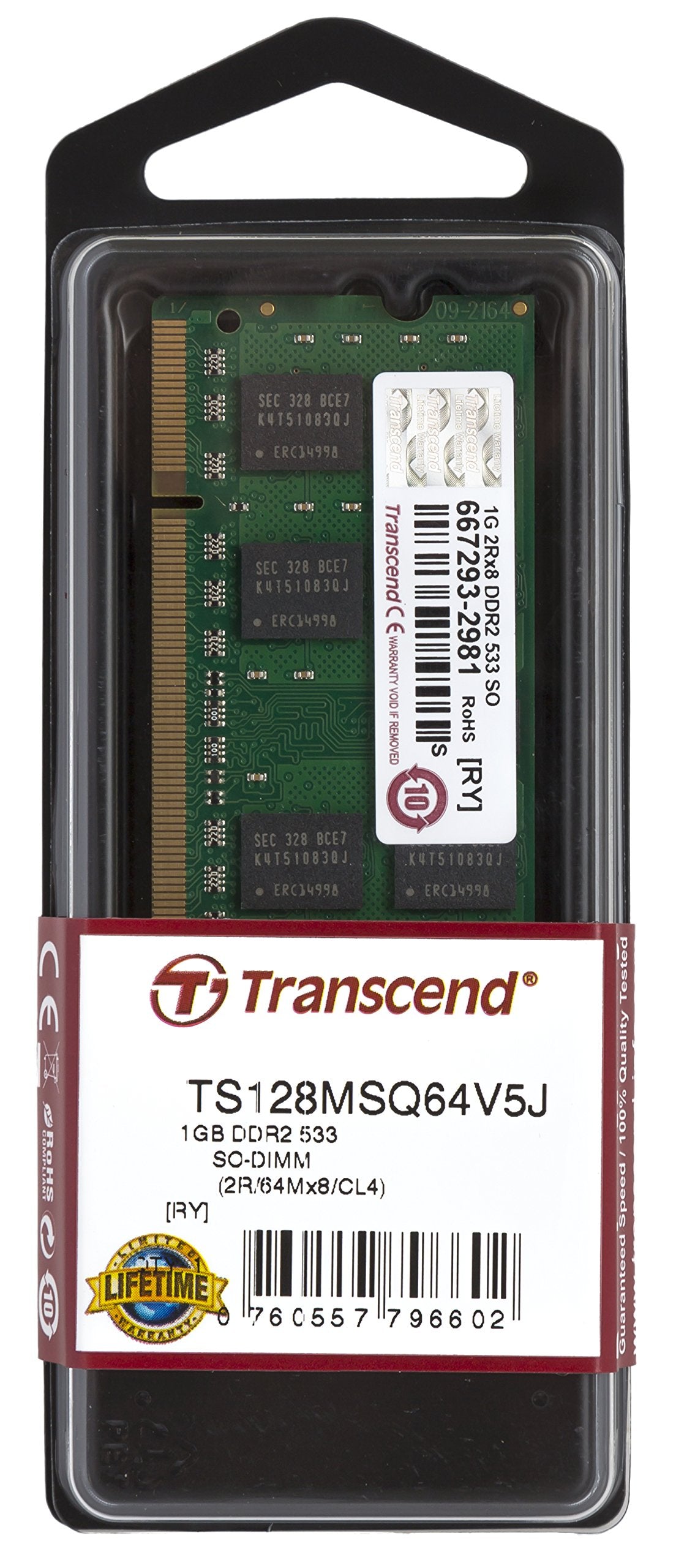 Transcend 1GB DDR2 533 Premium Memory Chip