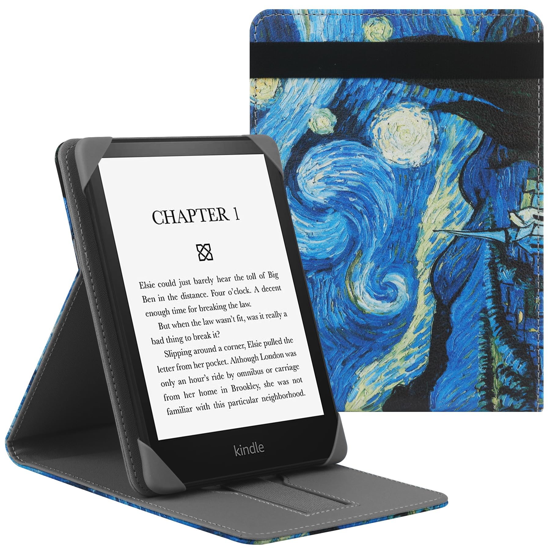 Hoyixi Universal Case For 6.8'' Paperwhite Compatible 6'' All New Kindle 2022 8 2019/Kobo Clara Hd/Kobo Clara 2E Leather Stand C