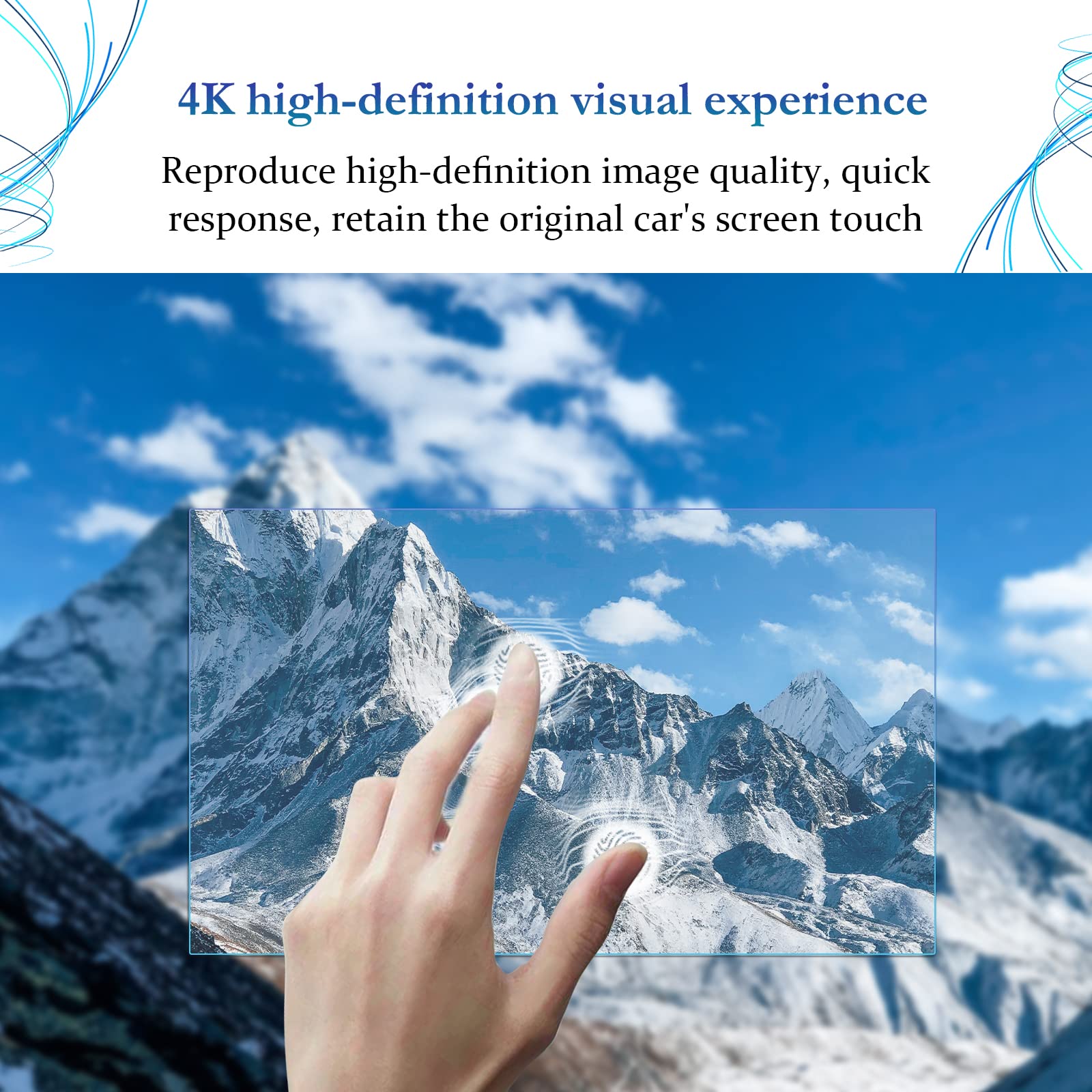 Sktu Screen Protector For 2021 2025 Ford Bronco 12 Inch Navigation 2023 2024 2025 Bronco Accessories Screen Protective Film Tempered Glass Hd Clear