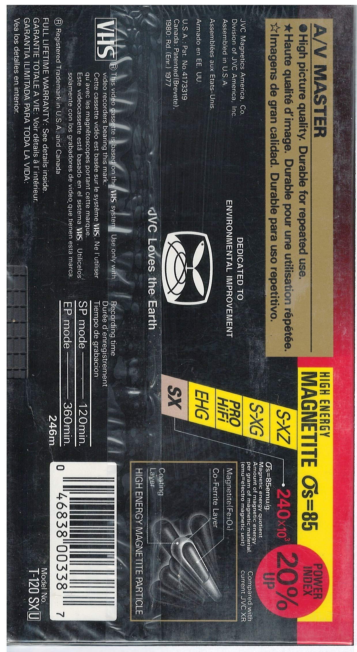 Standard Grade 120 Minute Video Tape