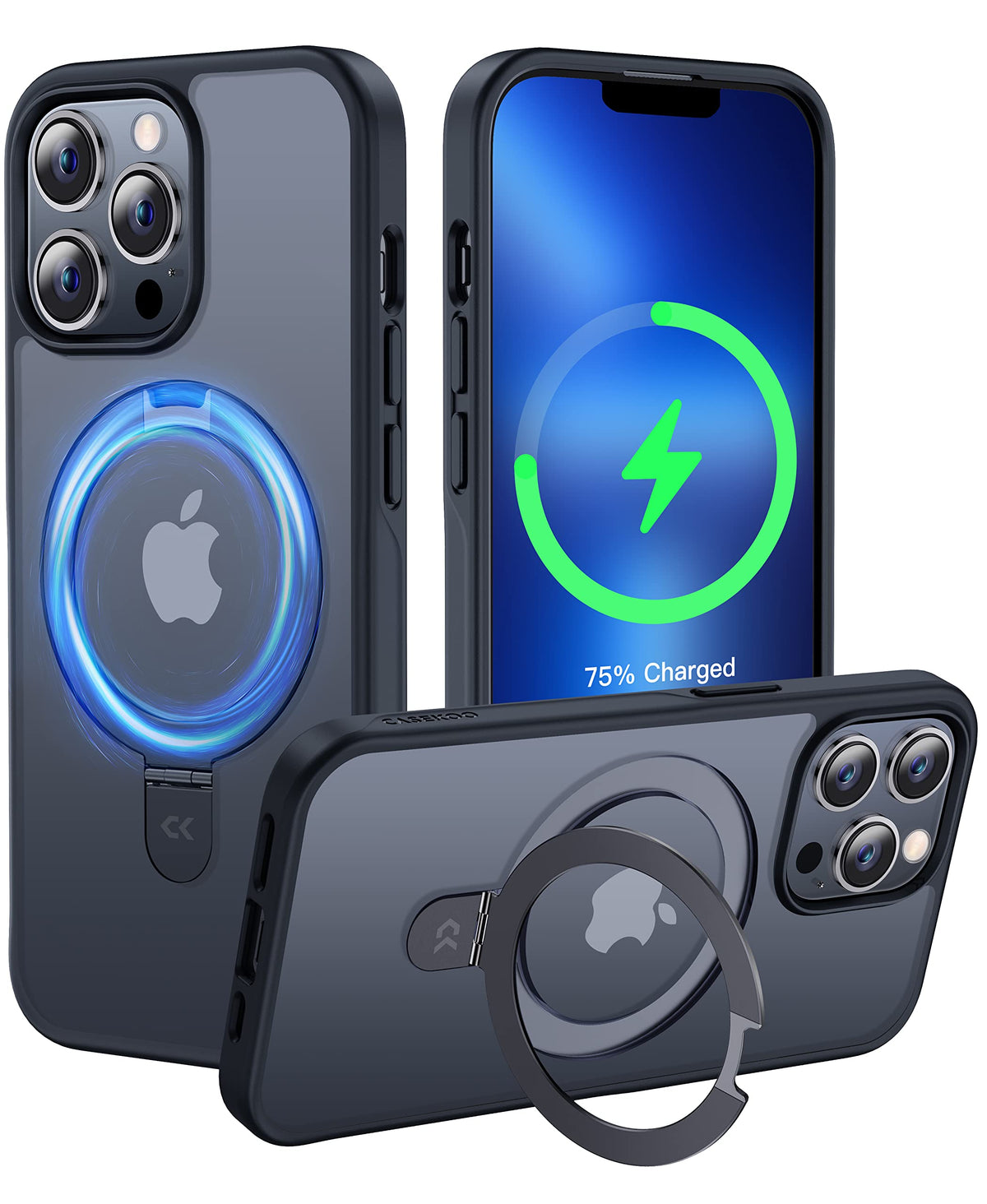 Casekoo Designed For Iphone 13 Pro Case With Magnetic Invisible Stand [Military Drop Protection] [Compatible With Magsafe] Shock