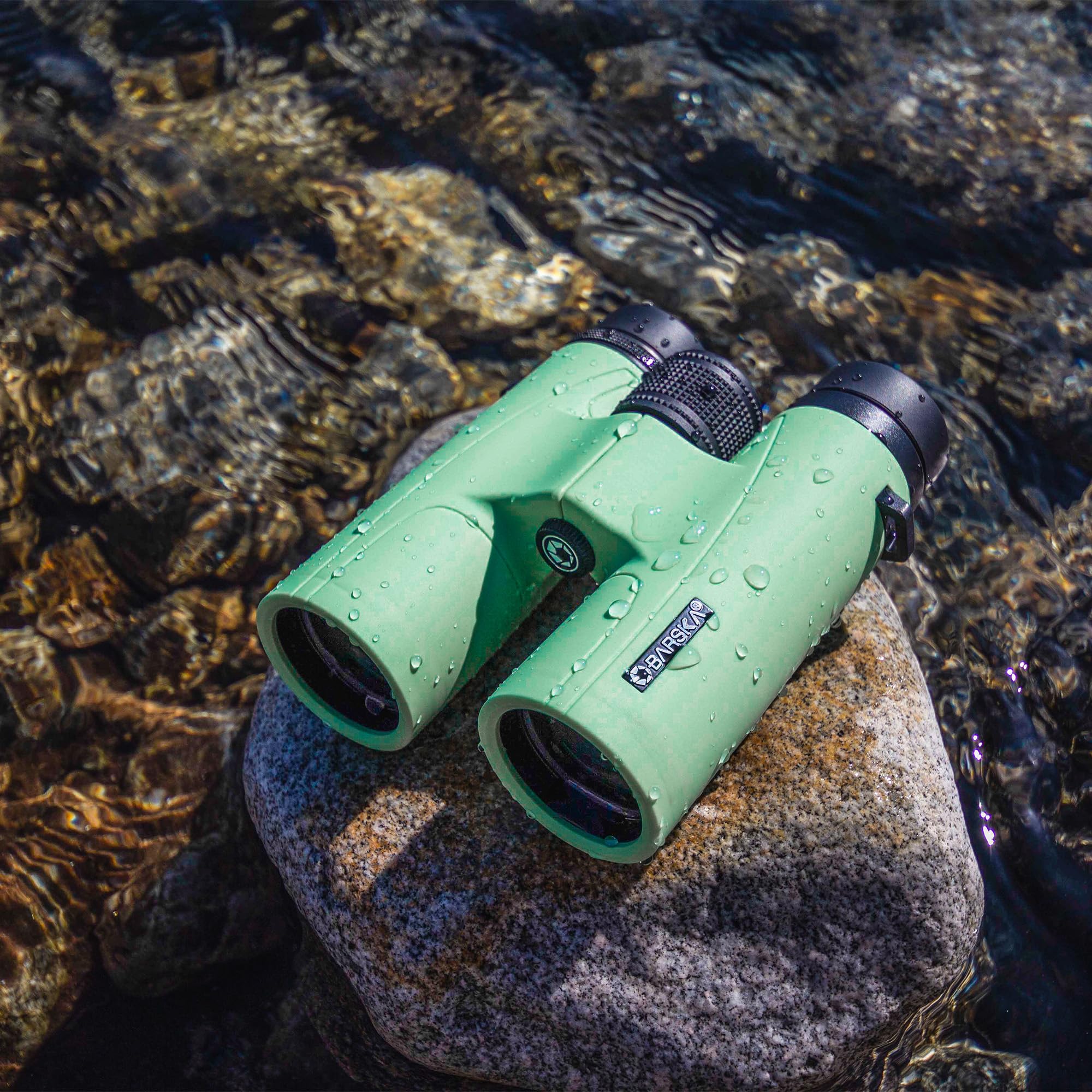 Barska Ab12974 Crush Binoculars For Hunting, Hiking, Events, Sports, Etc, 10X42Mm, Pistachio Green