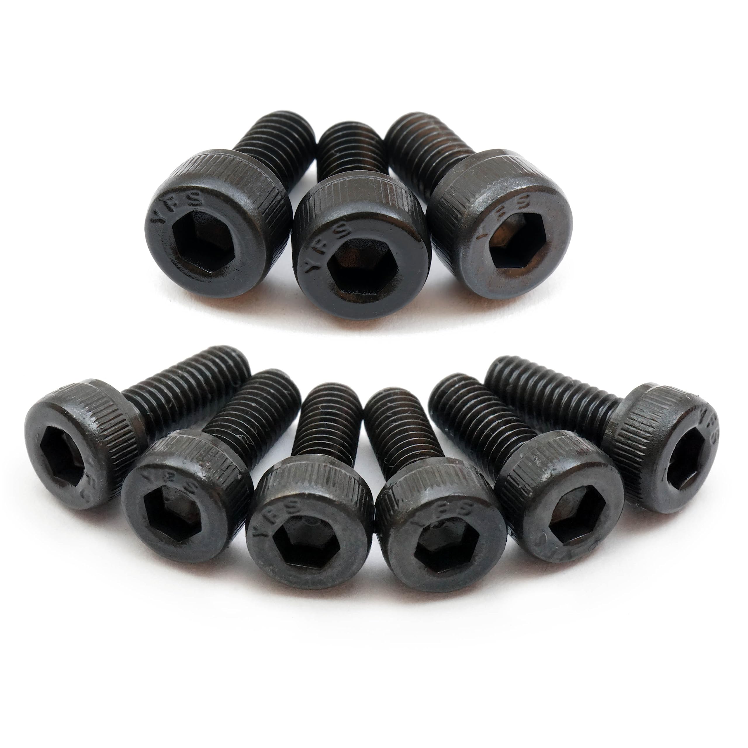 Black Alloy Steel   Floyd Rose Style Guitar Locking Nut Screws (3) And Saddle Intonation Mounting Hold Screws (6)   Monsterbolts