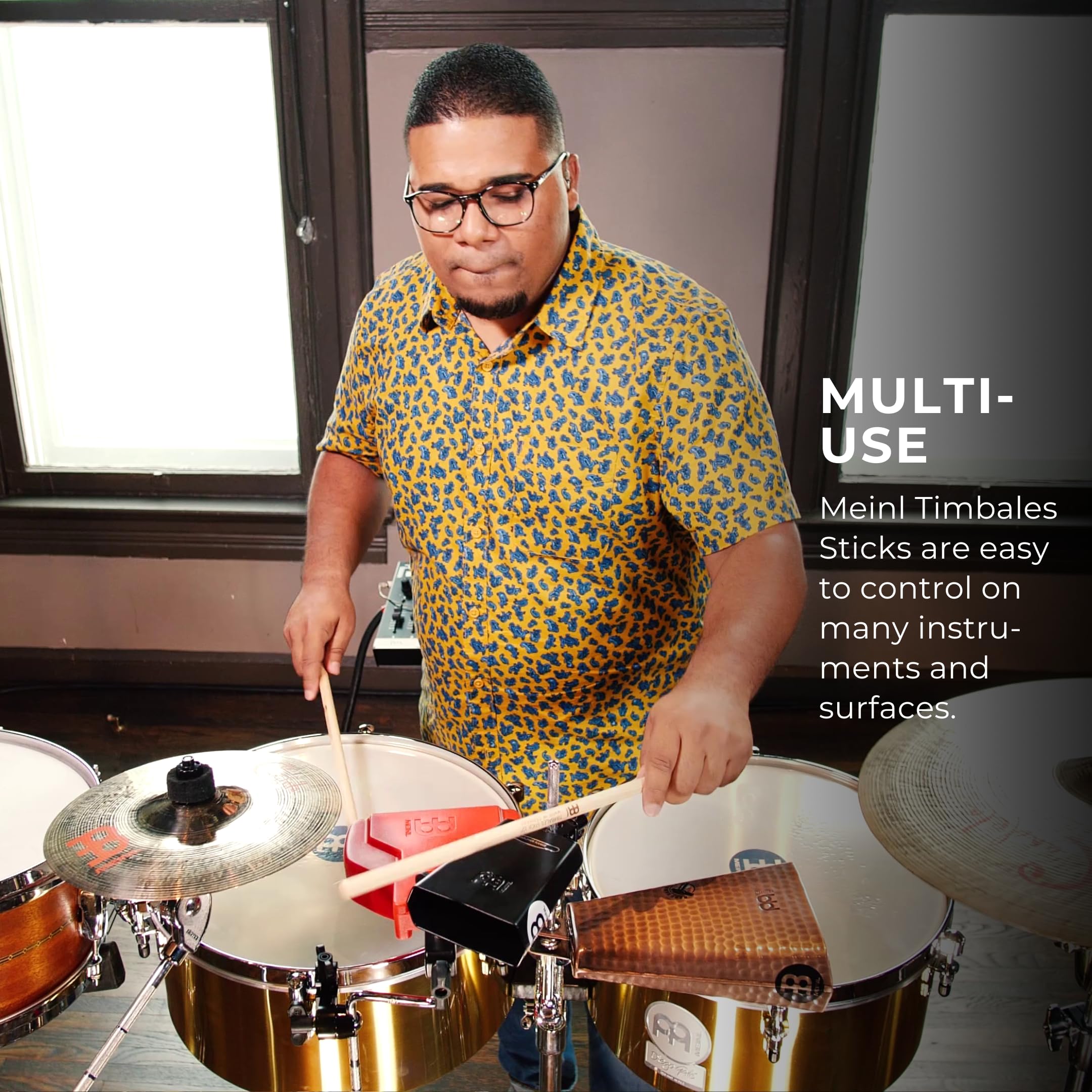 Meinl Stick & Brush Timbale Sticks, Pair, 1/2''   American Hickory Percussion Drumsticks   Made In Germany (Sb119)