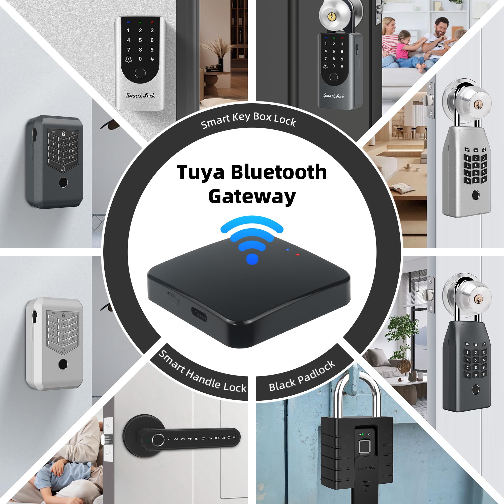 Kenrone Smart Tuya Gateway,Tuya App Remote Control,Devices With Bluetooth Connectivity To Tuya-Enabled Functions,Support Smart K