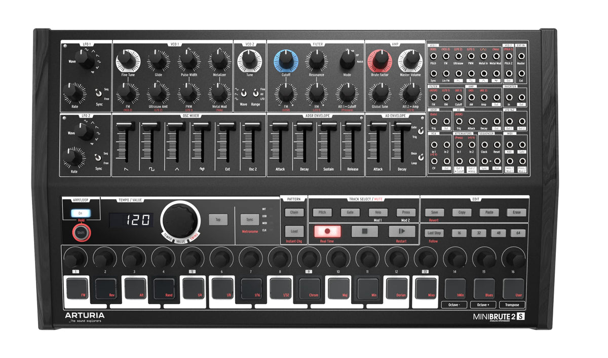 Arturia Minibrute 2S Semi-Modular Analog Synthesizer And Step Sequencer