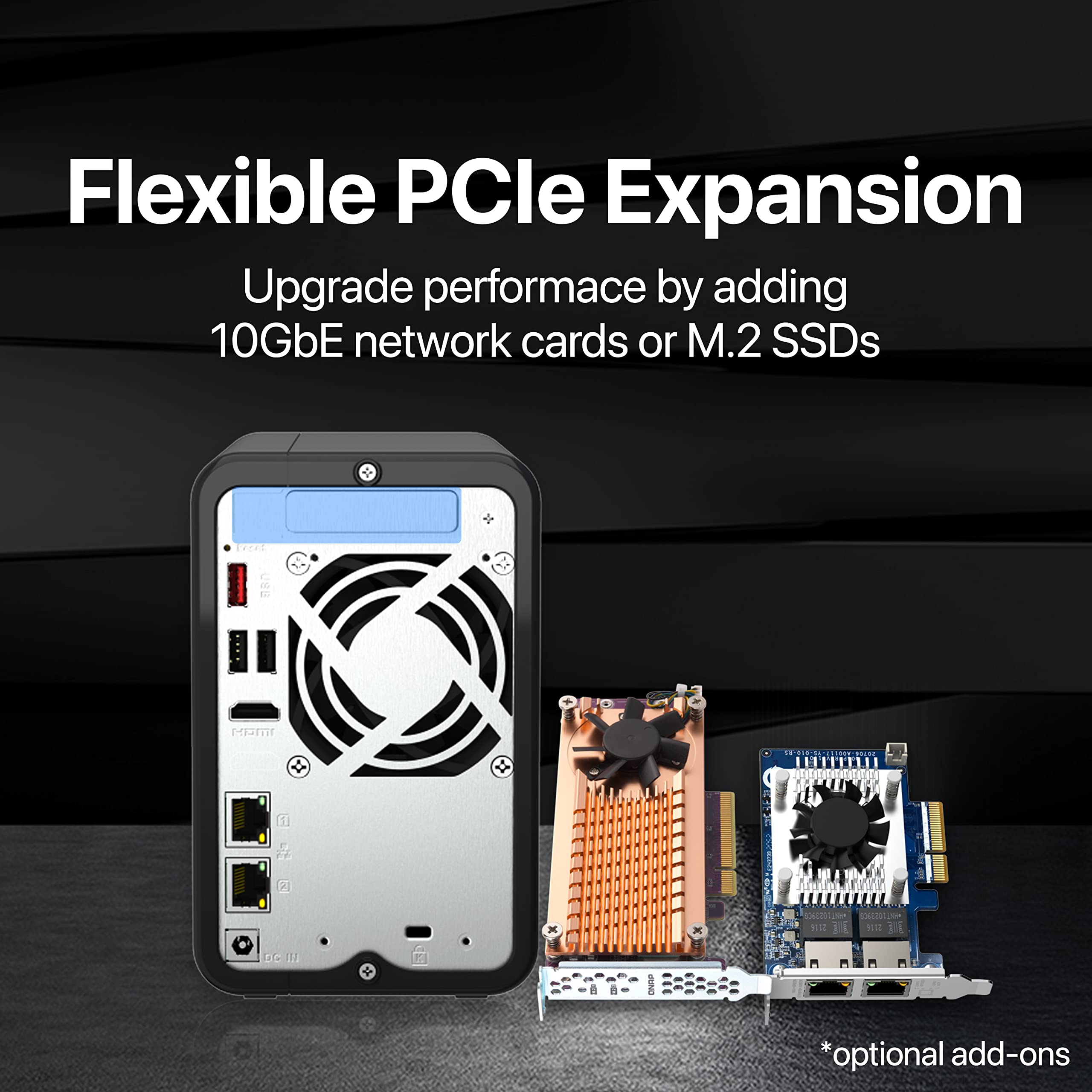 Qnap Ts 264 8G 24Wd Us 2 Bay High Performance Desktop Nas With 4Tb Storage Capacity, Preconfigured Raid1 Wd Red Plus Hdd Bundle