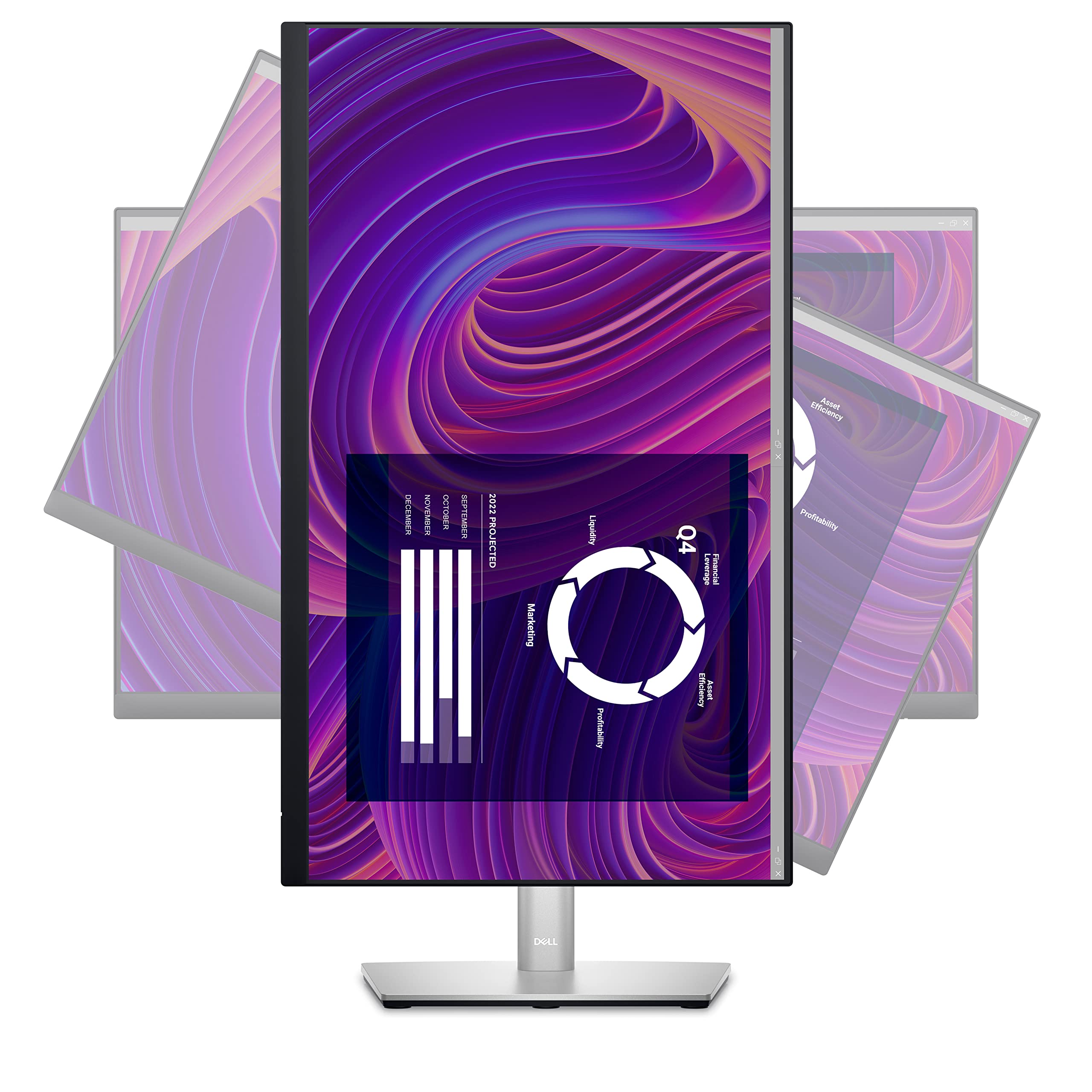 Dell P2423D Monitor - 23.80-Inches Qhd (2560 X 1440) 60Hz Display, Srgb 99%, 5Ms Response Time, Hdmi/Dp/Usb 3.2 Gen 1 Connectivi