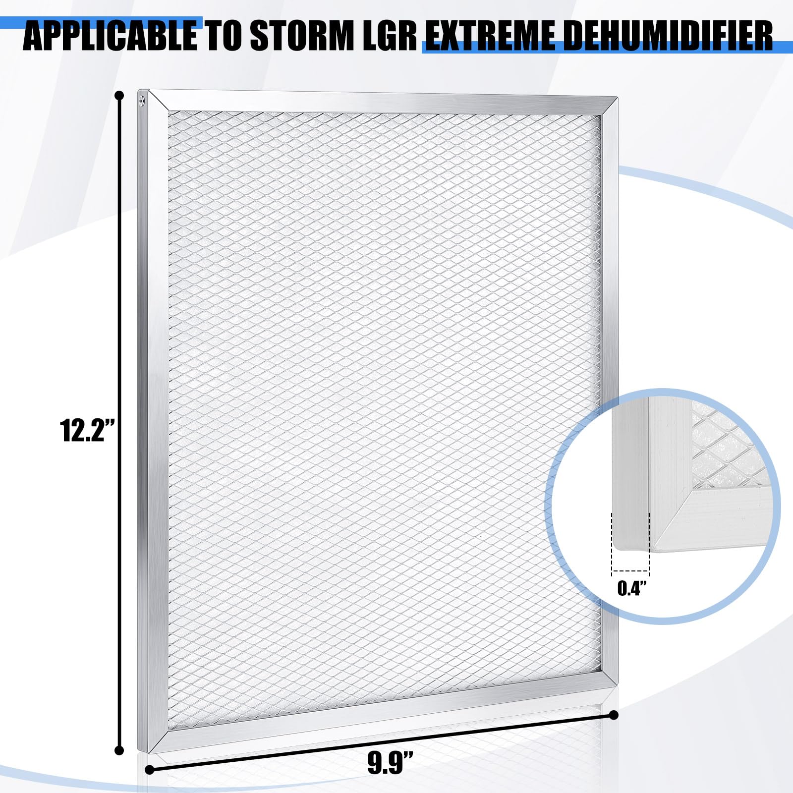 Yaocom 4 Pack Merv-8 Filter 12.2 X 9.9 Inches Compatible With Storm Lgr Extreme Commercial Dehumidifier, Filter Replacement Set