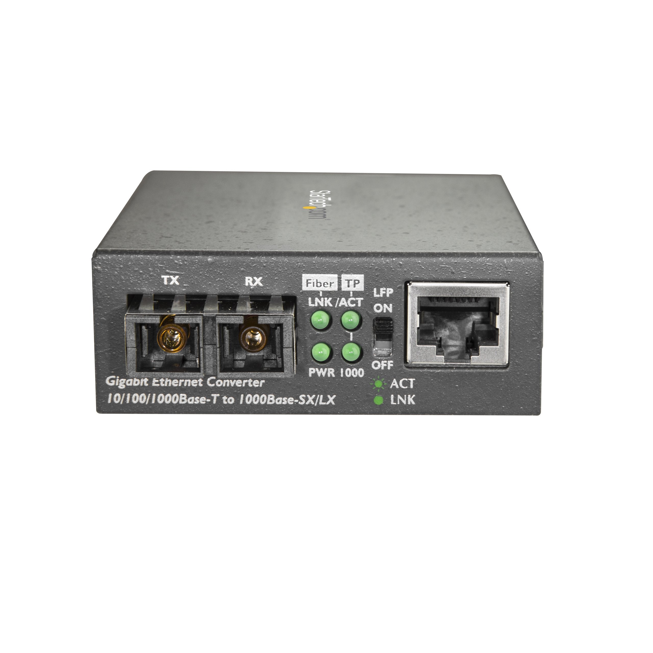 Startech.Com Multimode (Mm) Sc Fiber Media Converter For 10/100/1000 Network - 550M Range - Gigabit Ethernet - 850Nm - Full Dupl