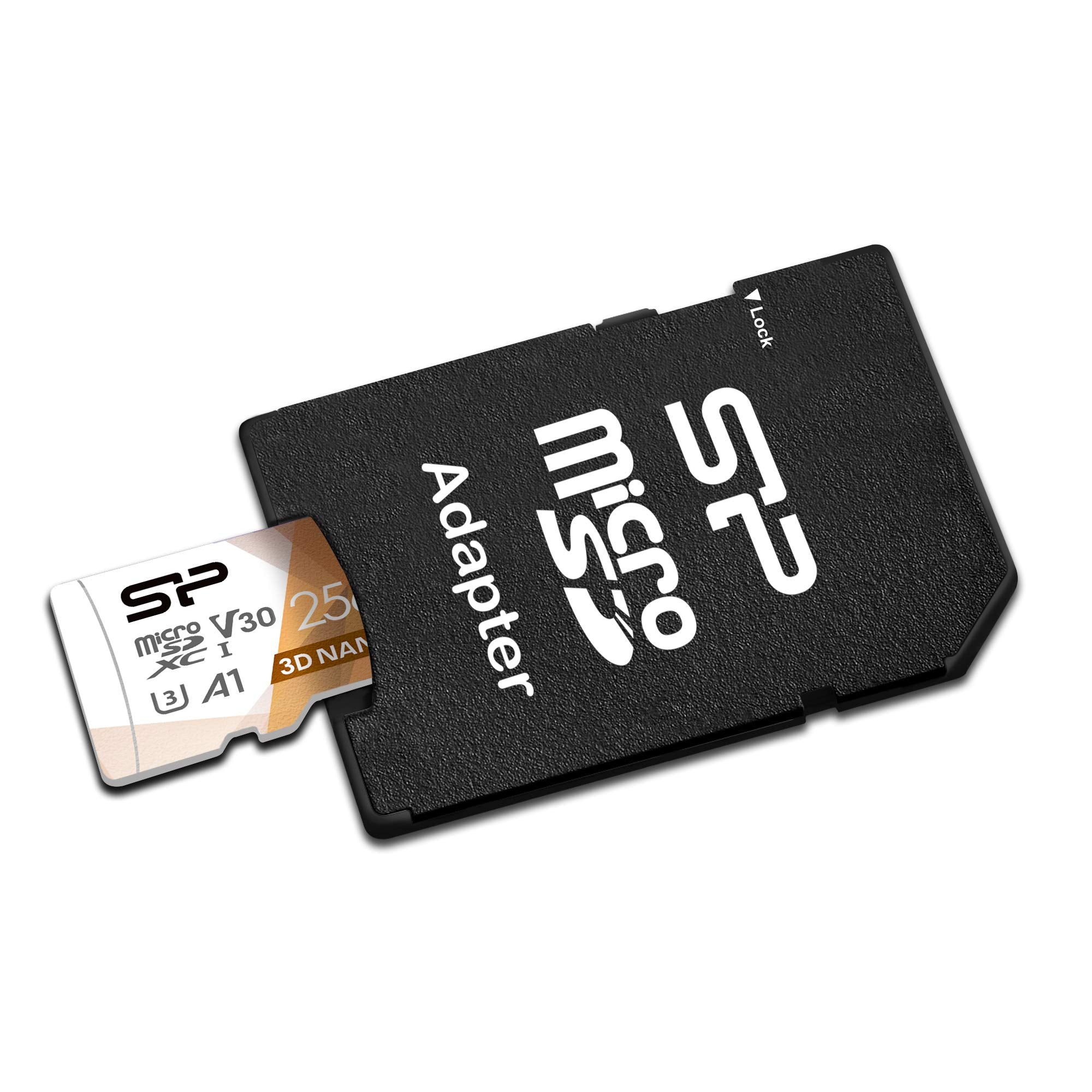Silicon Power 256Gb Micro Sd Card U3 Sdxc Up To 100Mb/S High Speed Memory Card With Adapter For Nintendo-Switch, Cams And Drones
