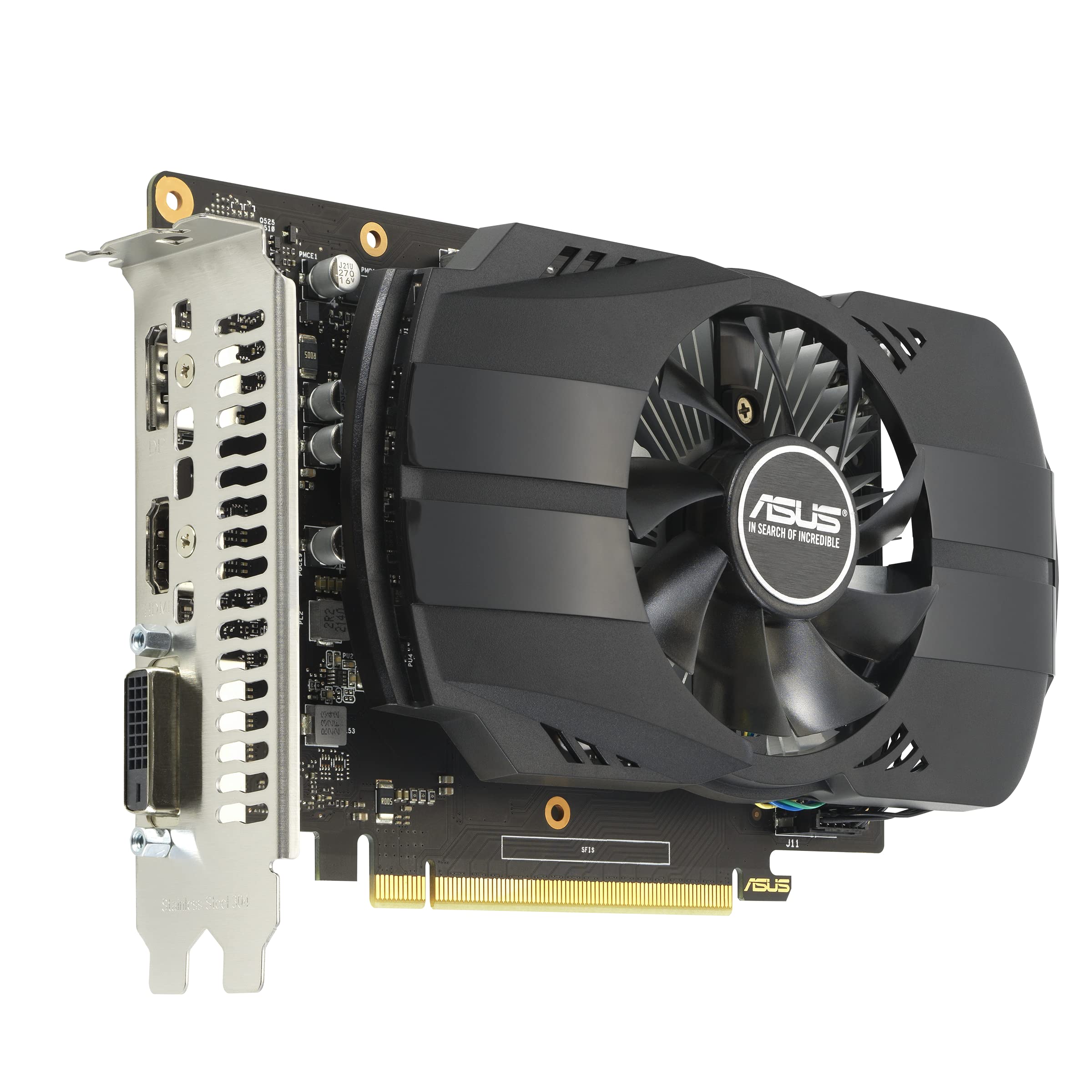 Asus Phoenix Nvidia Geforce Gtx 1650 Oc Edition Gaming Graphics Card (Pcie 3.0, 4Gb Gddr6 Memory, Hdmi 2.0, Displayport 1.4A, Dv