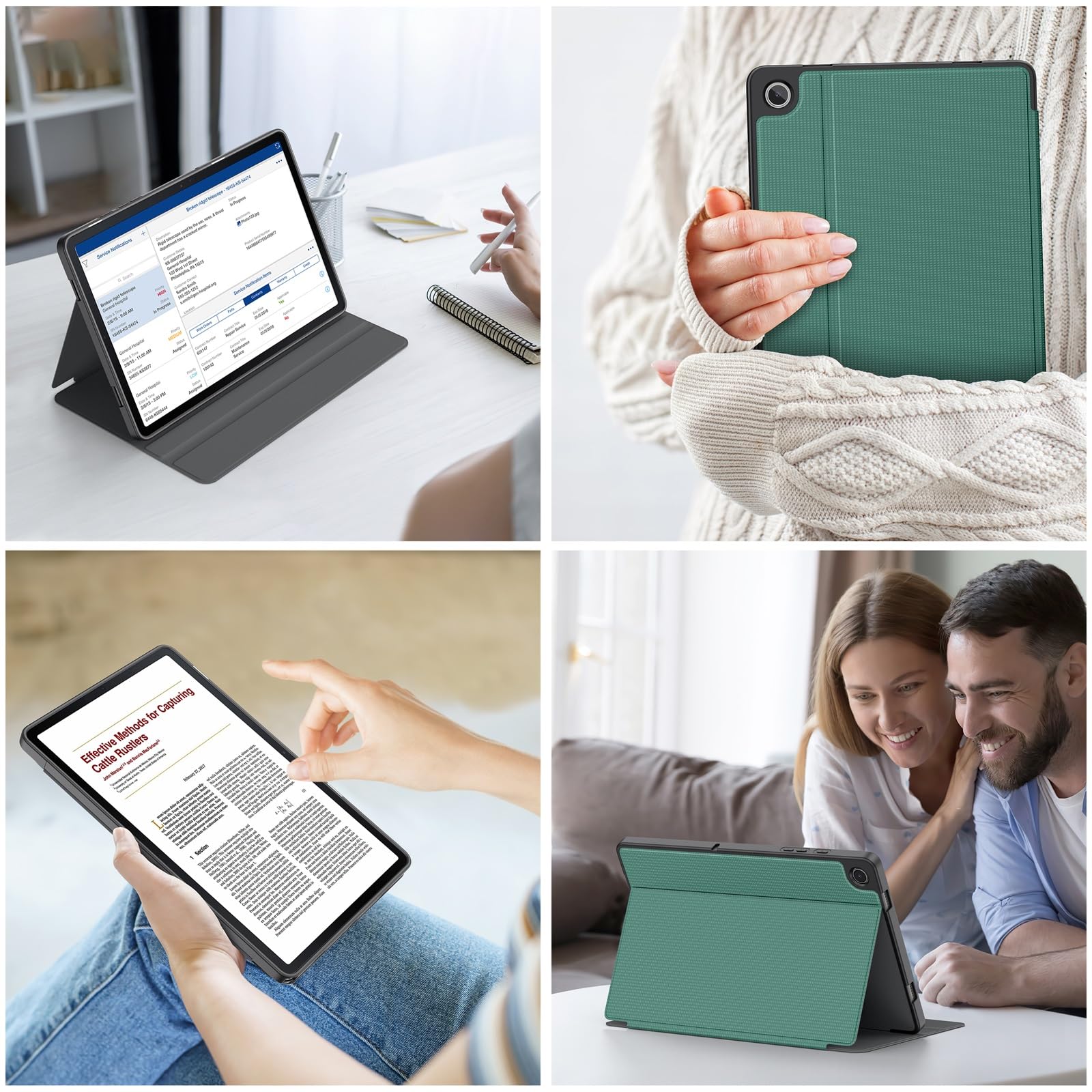 Soke Case For Galaxy Tab A9+/A9 Plus 11 Inch 2023, Shock Proof Smart Folio Stand Case, Multi  Viewing Angles, Soft Tpu Back Cover For Samsung Galaxy Tab A9+ Tablet [Sm X210/X216/X218], Lake Blue