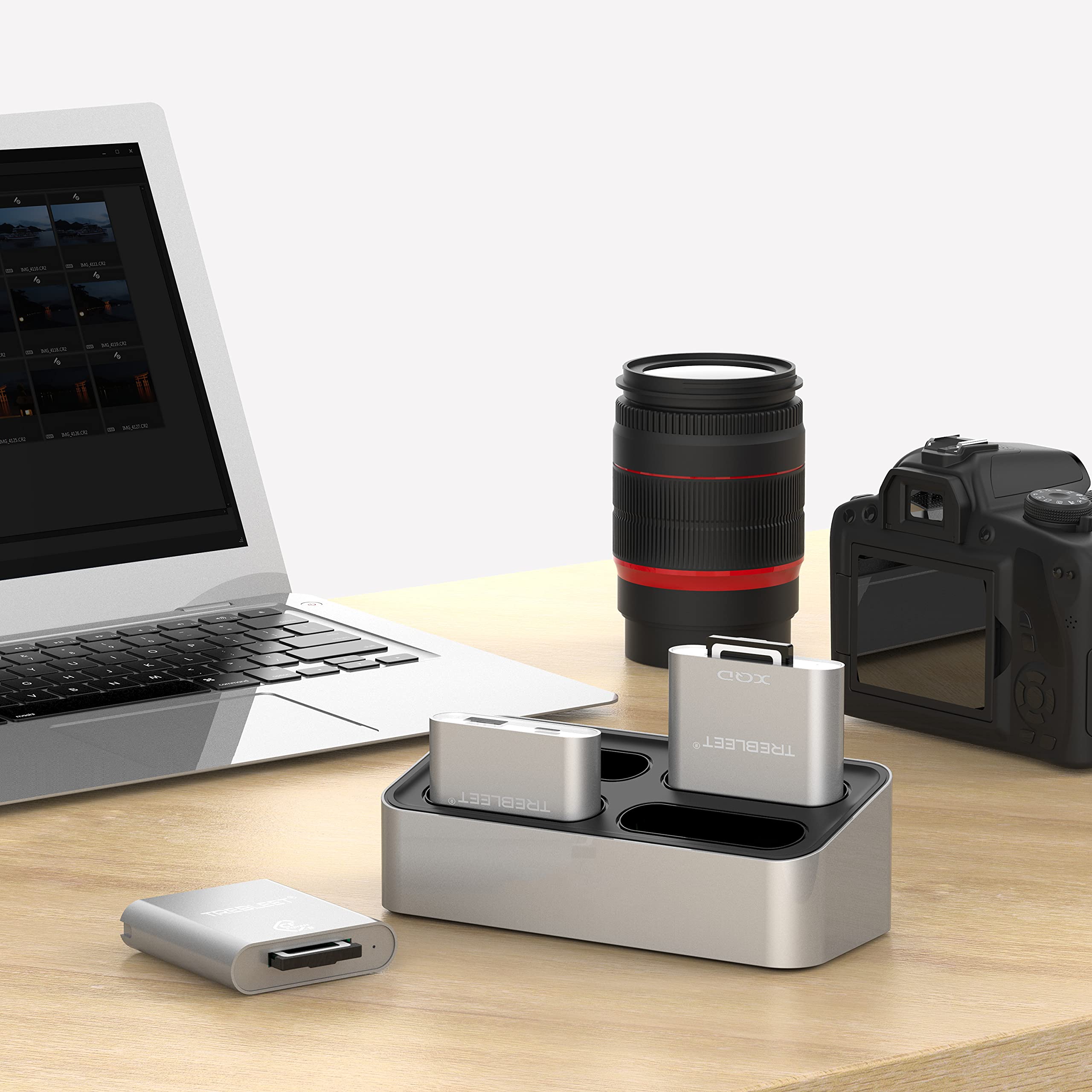 Xqd Card Reader,Usb 3.0 5Gbps, Compatible With Kingston Workflow Station,Mini Portable Aluminum External Case, Support Android/Windows/Mac Os