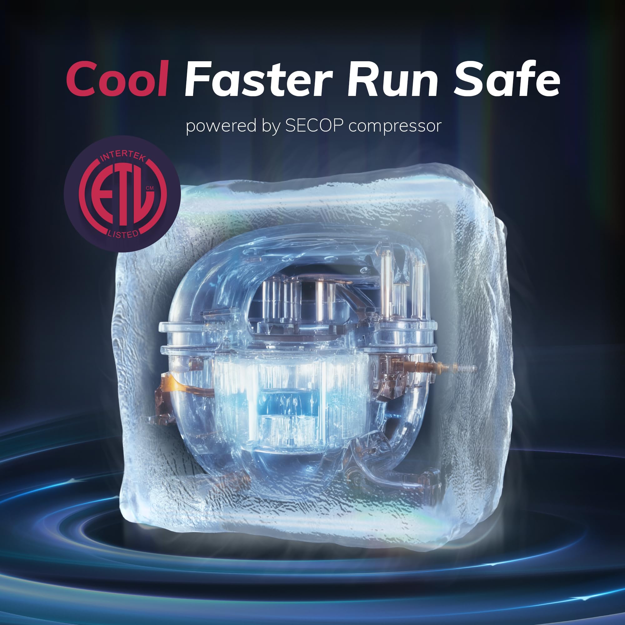 Icyglee Commercial Ice Maker Machine, 100Lbs/Daily Ice Production Under Counter Ice Maker, Self-Cleaning, Timer Stainless Ice Ma