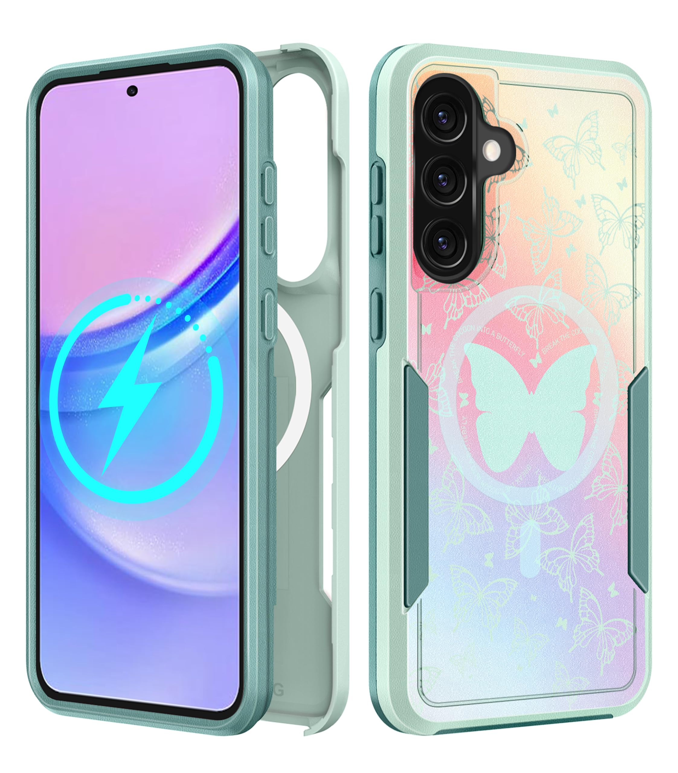 LISEVO for Samsung Galaxy A36 5G Phone Case - Compatible with MagSafe Women Girls Cute Magnetic Protective Cover Kawaii Girly Bu