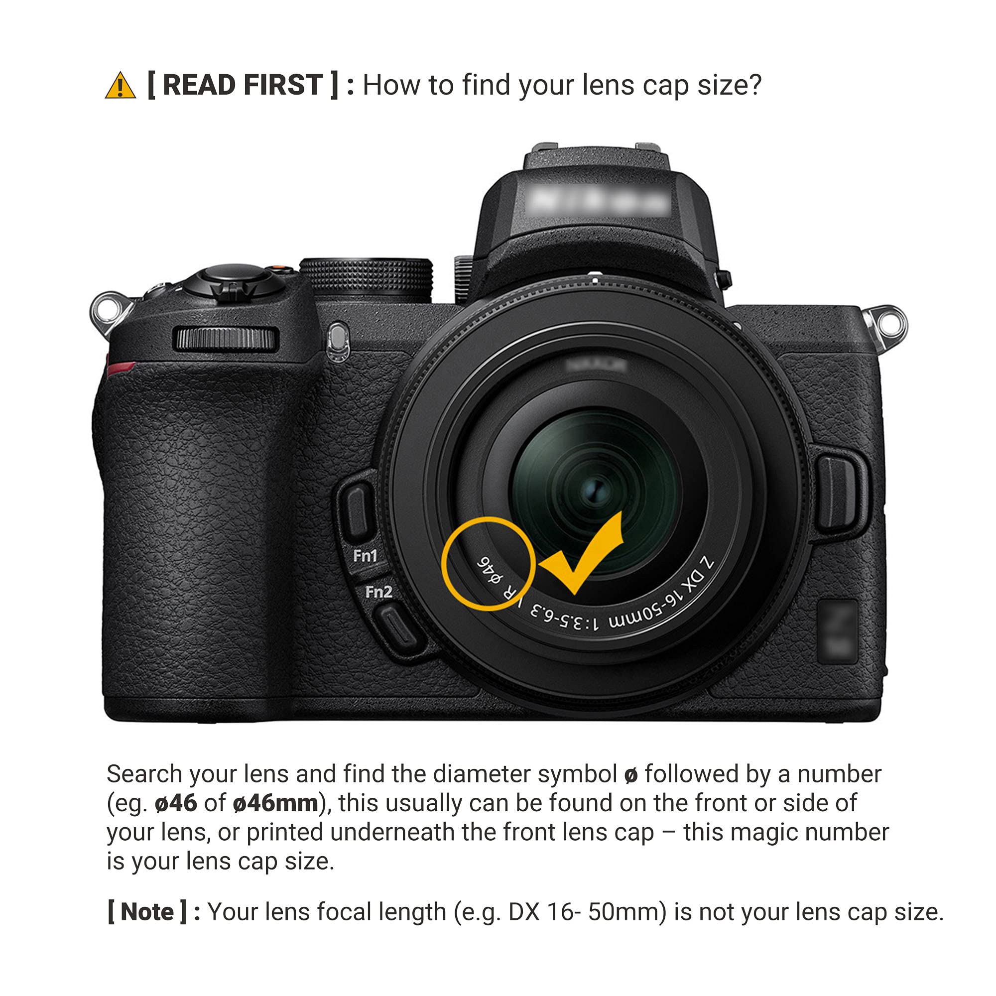 Jjc 2 Pack 46Mm Center Pinch Front Lens Cap Cover With Elastic Lens Cap Keeper For Olympus Panasonic Nikon Canon Sony Fujifilm A