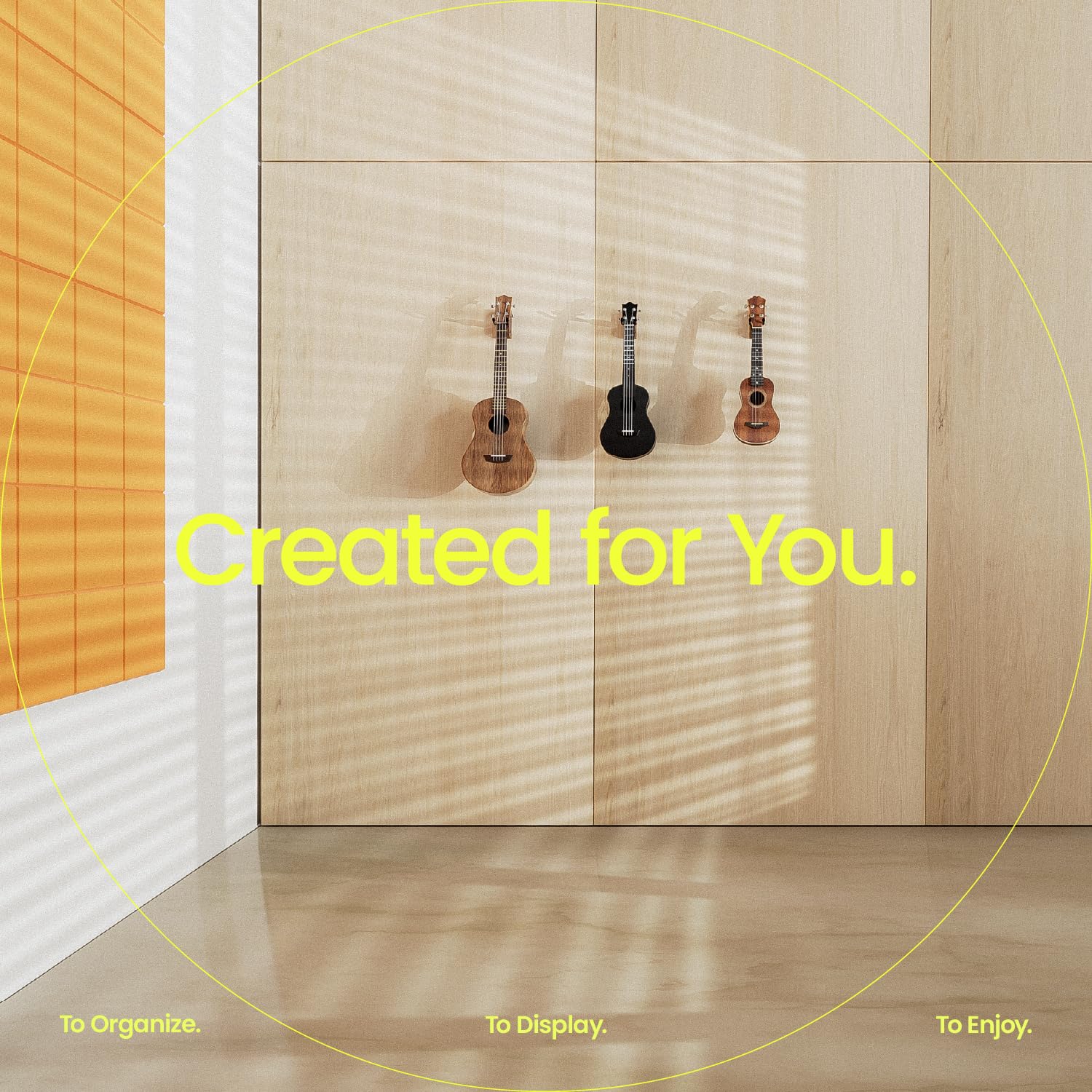 String Swing Ukulele Wall Mount Stand For Mandolin Uke Concert Pineapple Soprano Tenor And Baritone Compatible Case Alternative