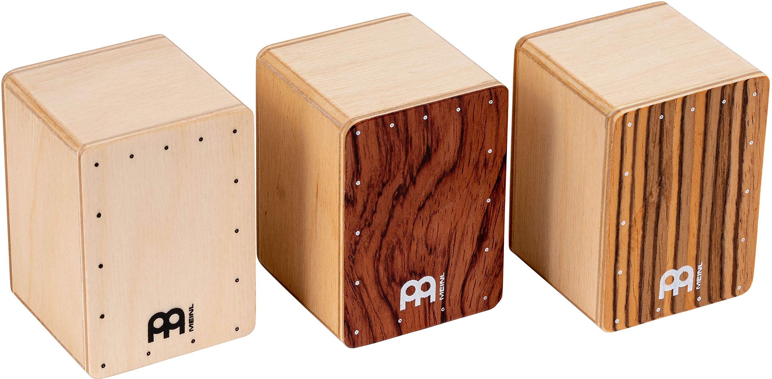 Meinl Percussion Mini Cajon Shaker Set Made In Europe Baltic Birch Body, 2 Year Warranty, 3 Piece Mixed (Sh50 Set)