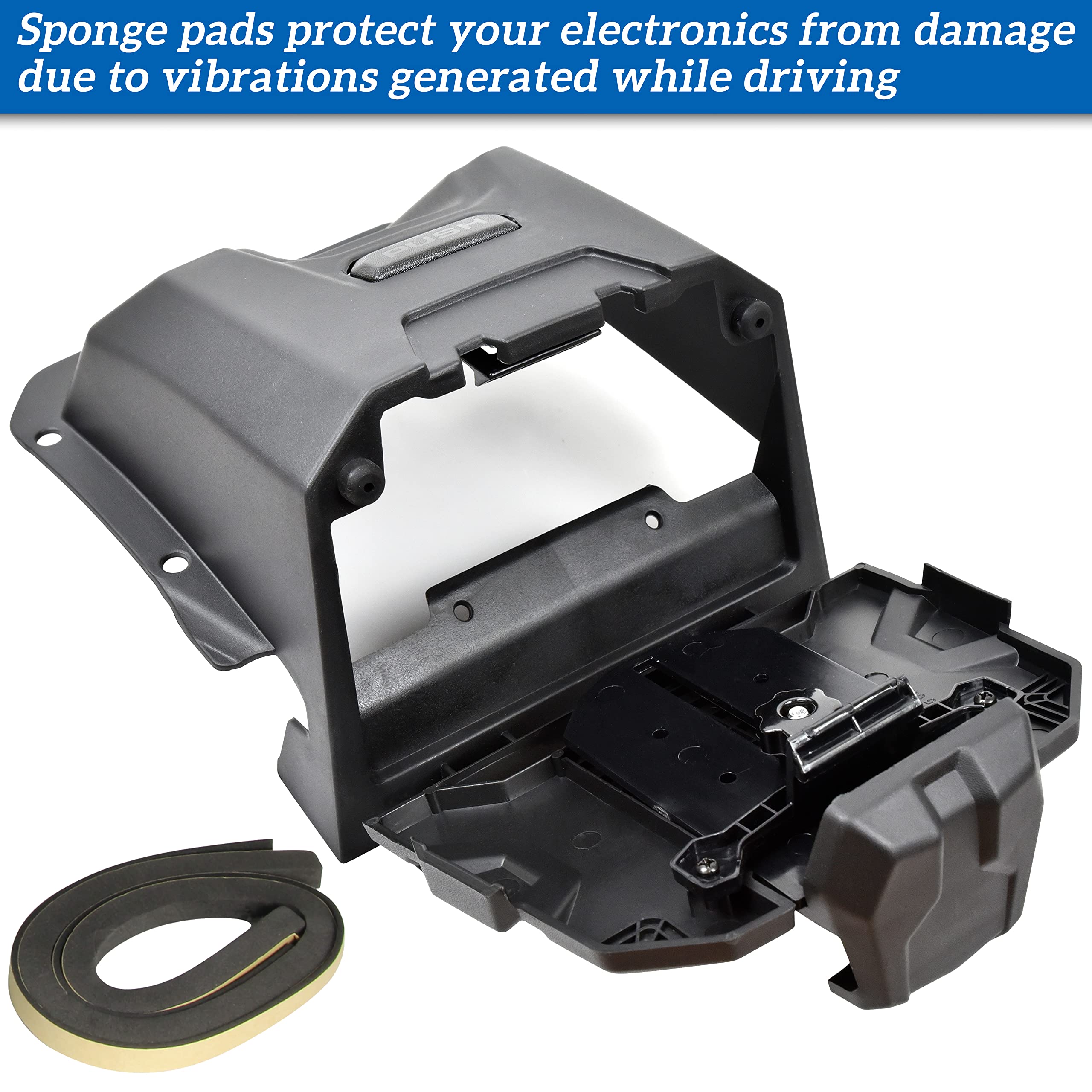 Sautvs Tablet Phone Holder For Polaris General Xp 1000 2016 2023, Electronic Device Phone Gps Tablet Mount With Storage Box For