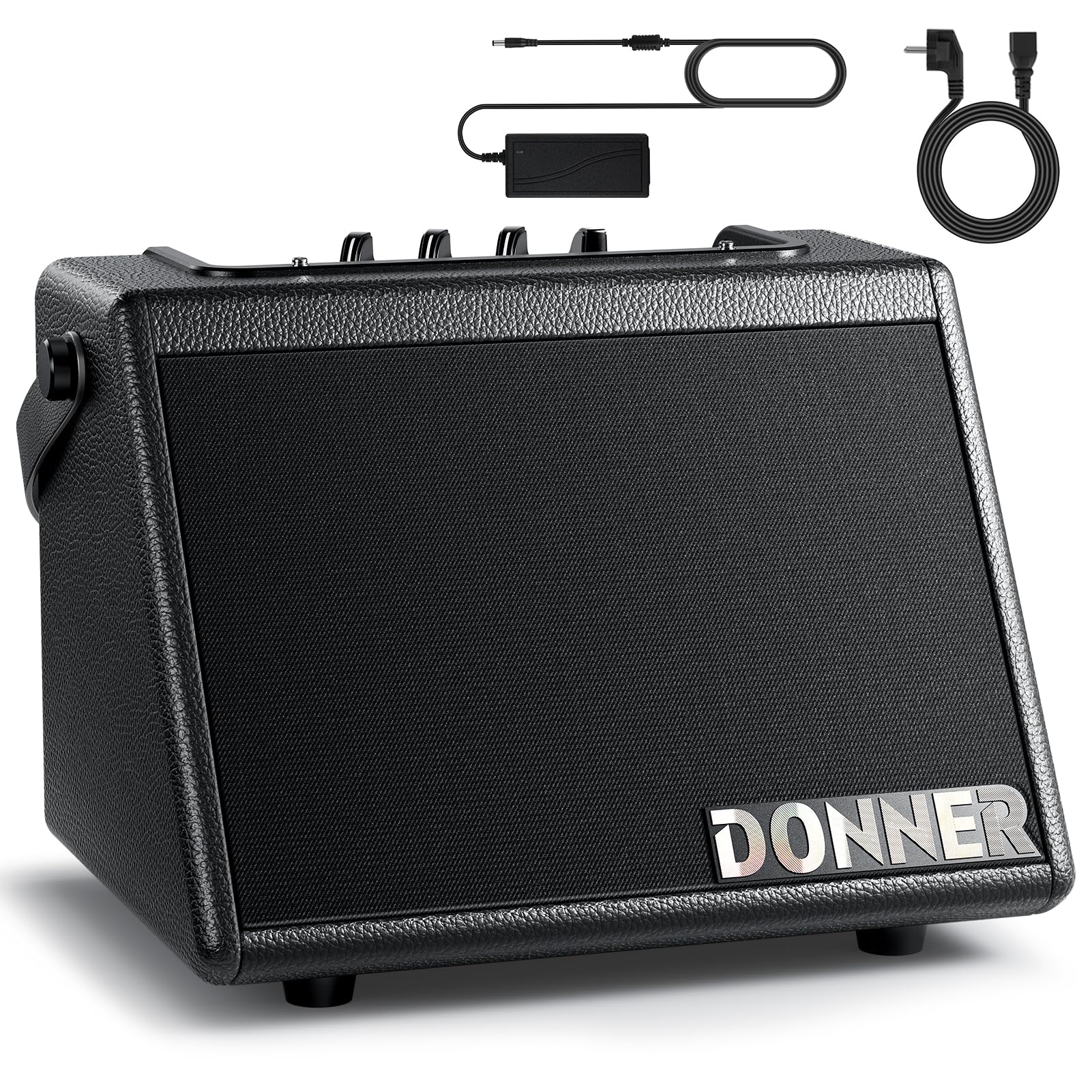 Donner Mini Electric Drum Amp 20W, Wireless Electronic Drum Amplifier Keyboard Speaker DDA-20 Portable for Home Practice