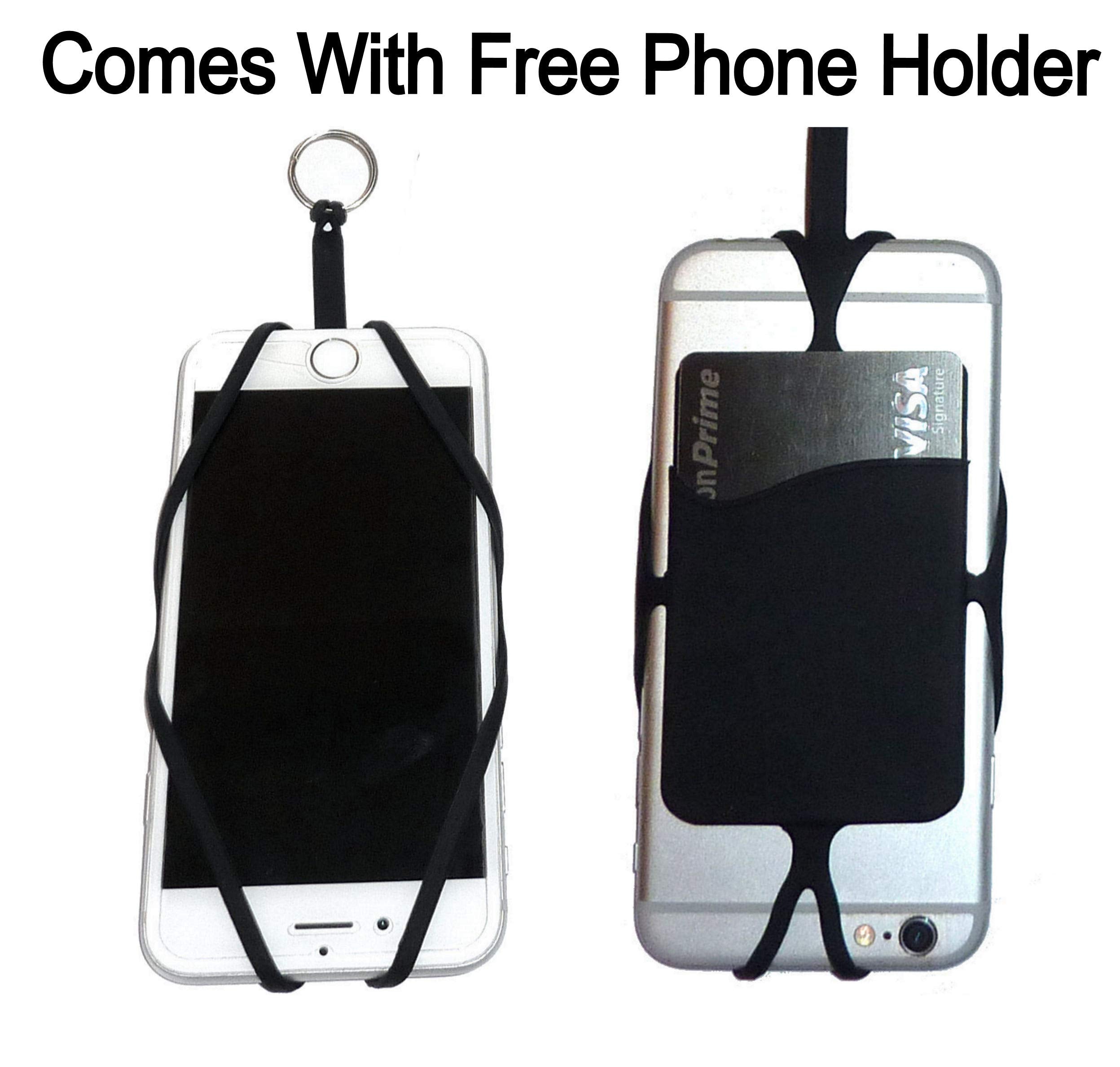 Hidden Hollow Beads Beaded Women'S Universal Lanyard Silicone Strap, Cell Phone Teacher Nurse Keys Keychain Exersize Id Card Bad