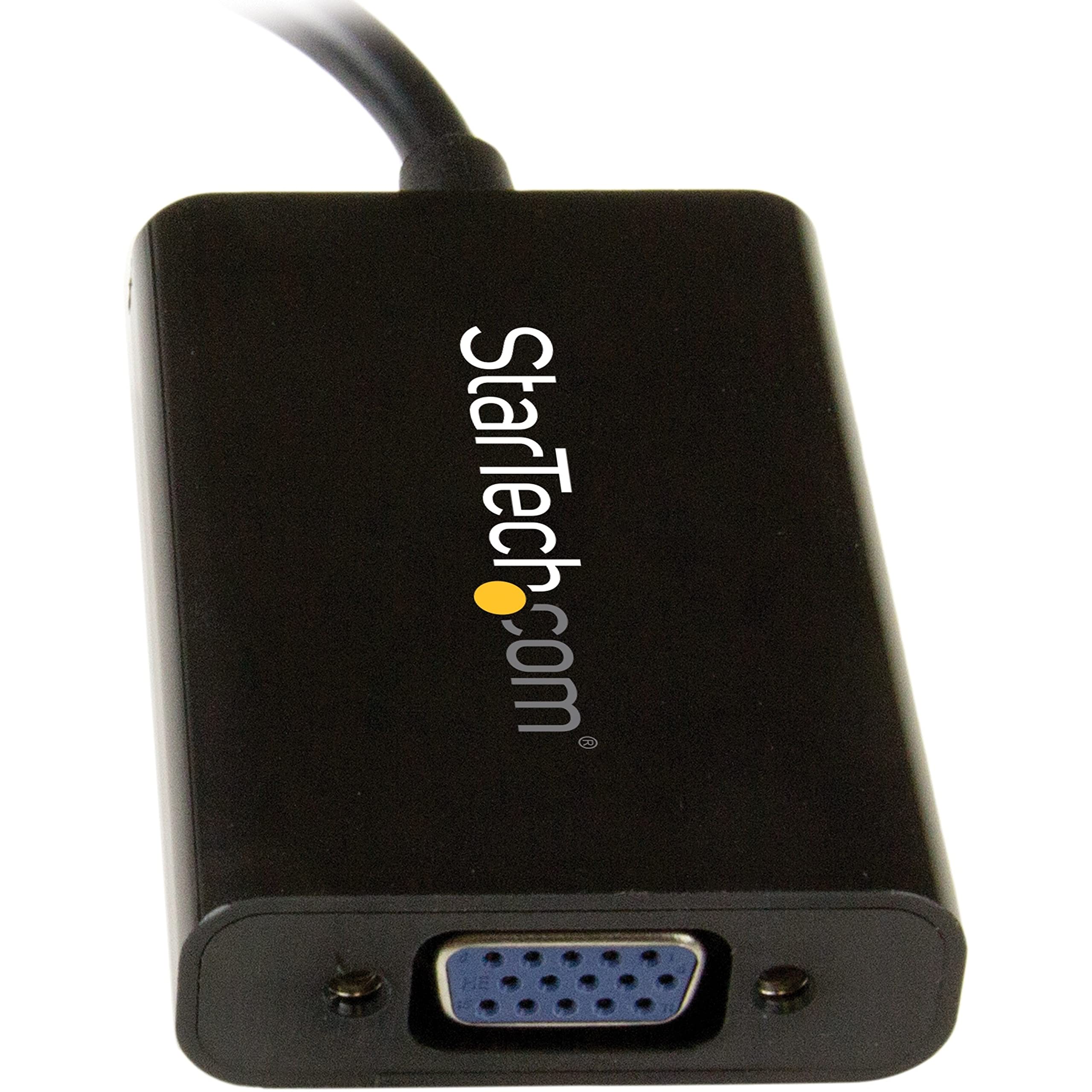 Startech.Com Displayport To Vga Adapter With Audio 1920X1200 Dp To Vga Converter For Your Vga Monitor Or Display (Dp2Vgaa)