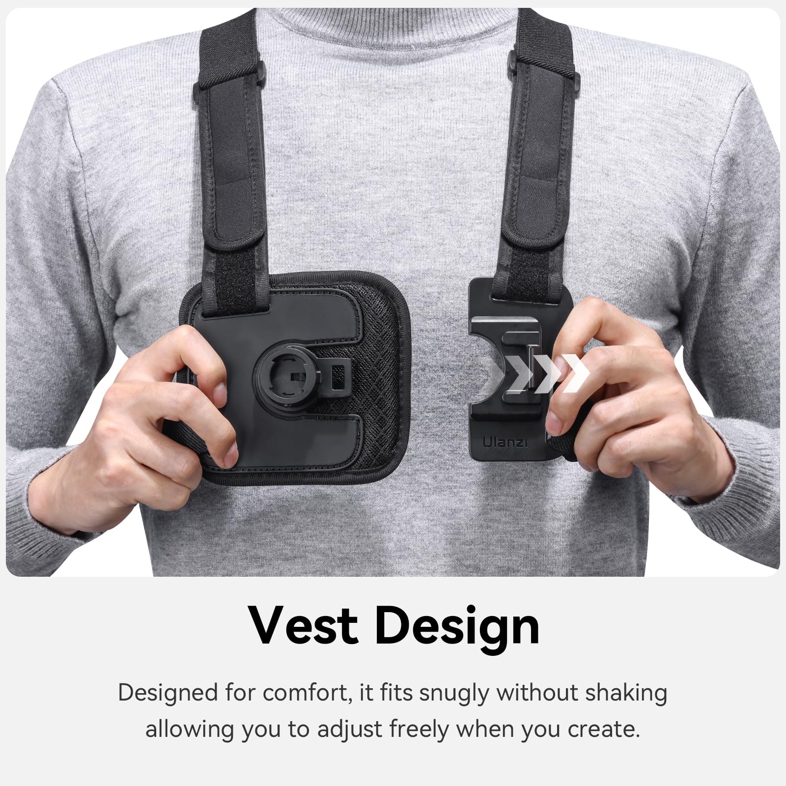 Ulanzi Phone Chest And Head Mount Kit For Pov Sets - Hands Free Phone Holder Support Vertical Shots, Compatible With Iphone, Gop