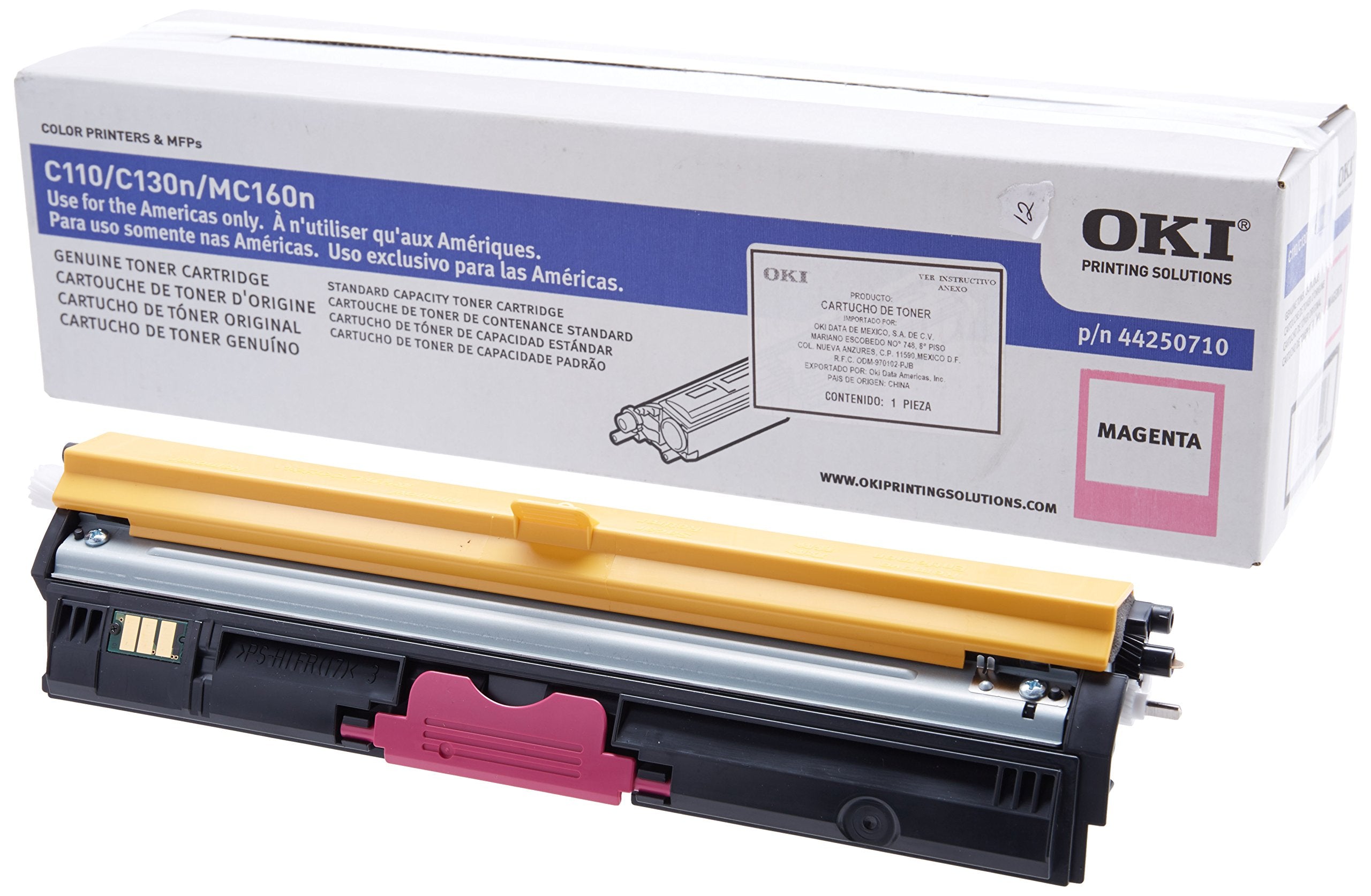 Oki Okidata 44250710 44250710 Toner, 1500 Page Yield, Magenta