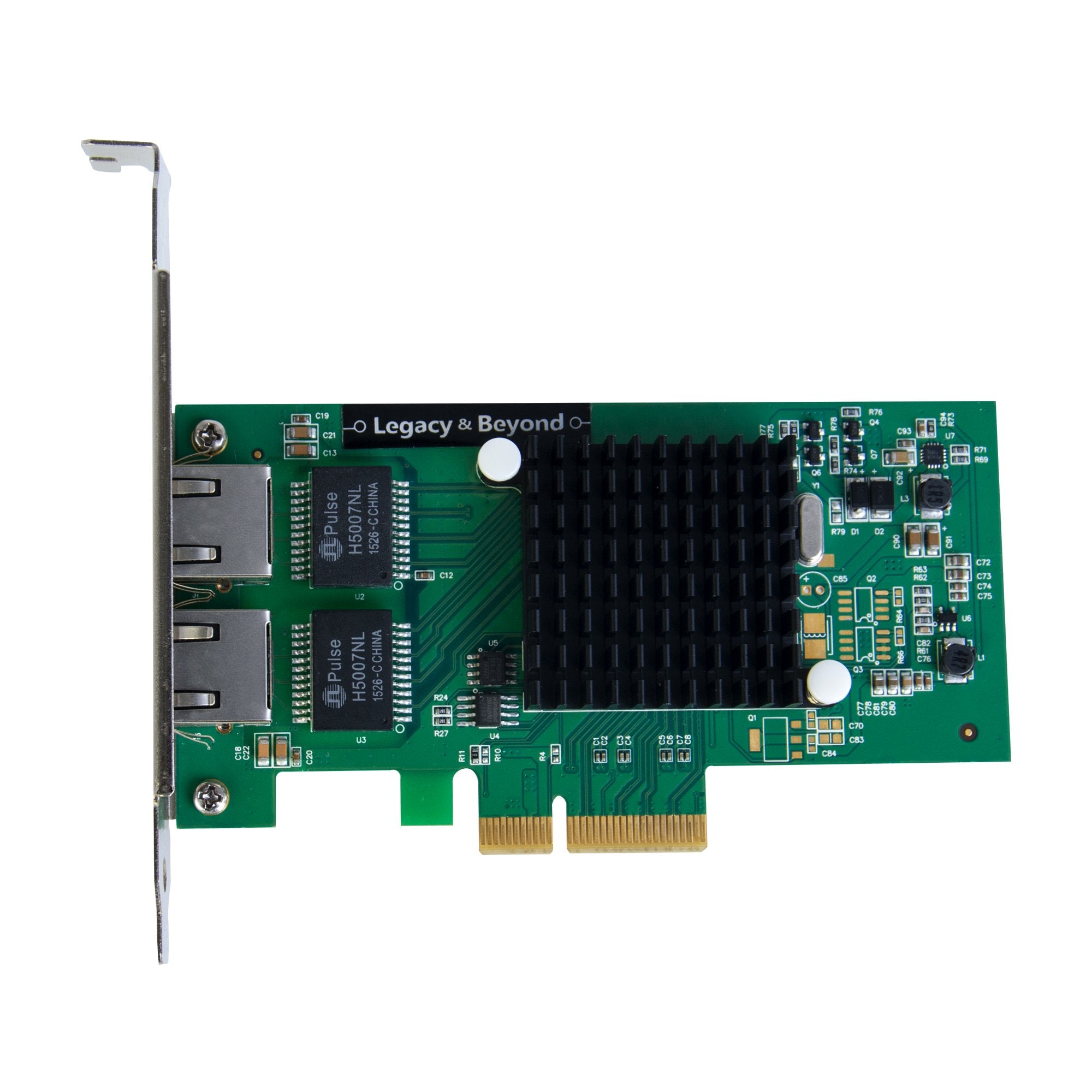 Siig Dual Port Gigabit Ethernet Pcie 4 Lane Card I350 T2 Network Adapter Pci Express X4 Low Profile Ethernet Green (Lb Ge0014 S1