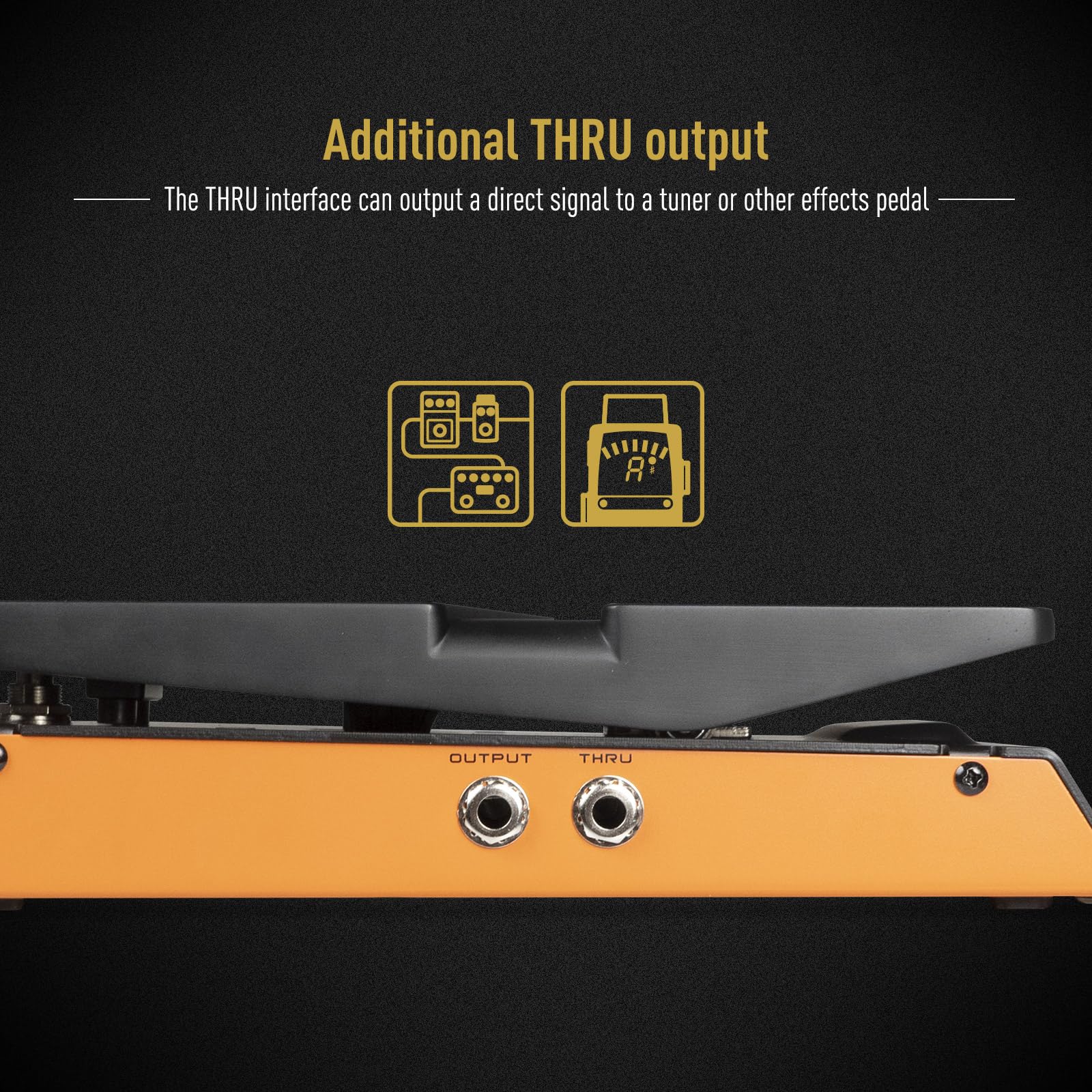 Sonicake Wah Active Volume Pedal, Wah & Volume 2 In 1 Combo Guitar Effects Pedal, Full Size Pedal   Flipwah