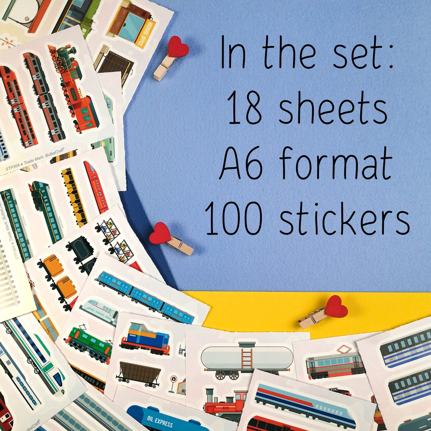100 Pcs Train Stickers & Decals   Train Party Favors   Train For Boys   Train Gifts For Train Lovers Boys Train