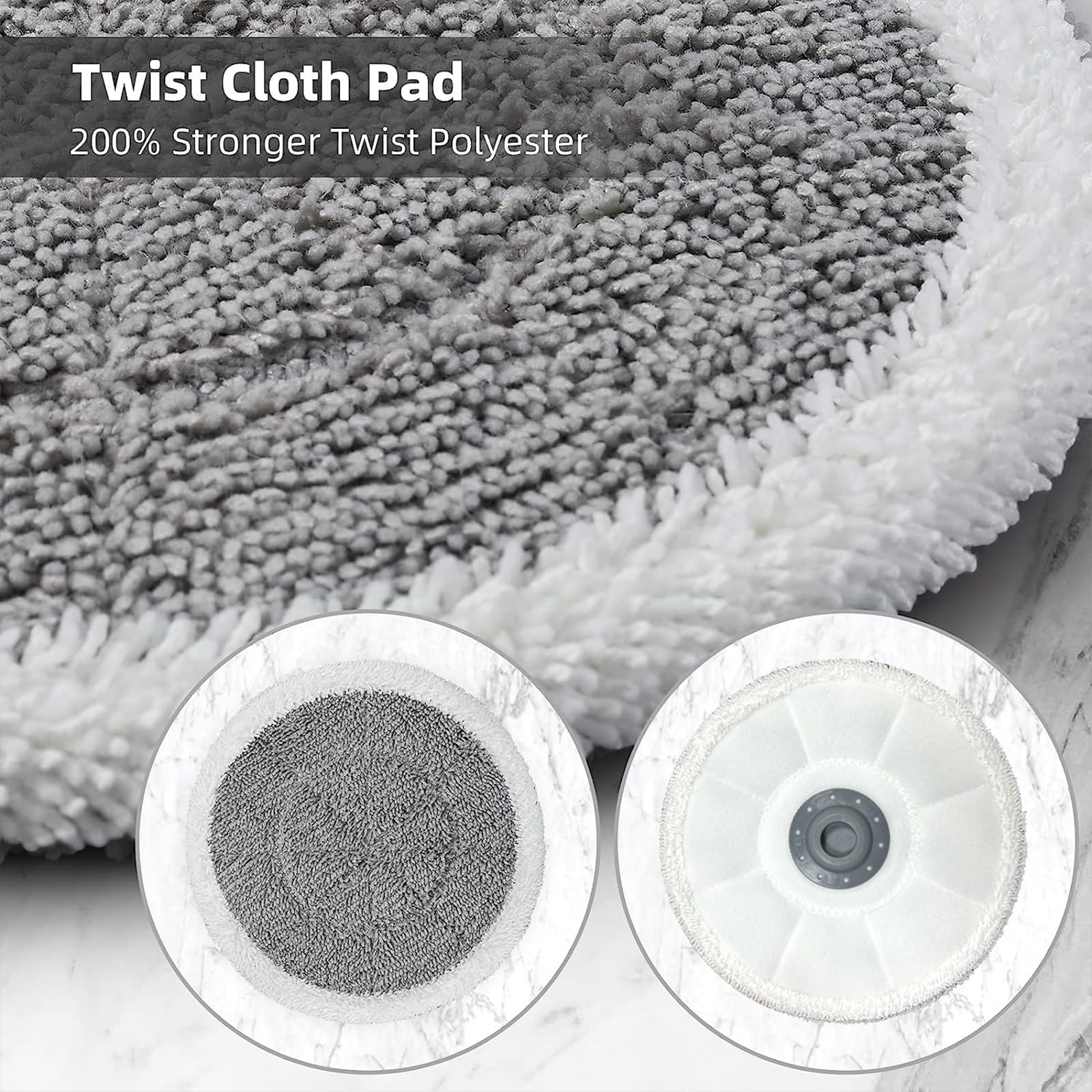 Rotating Mop Replacement Pads Compatible With Bissell Spin Wave 3897A 3712C 3712W Smartsteam Scrubbing Steam Mop, Spinwave Mop P