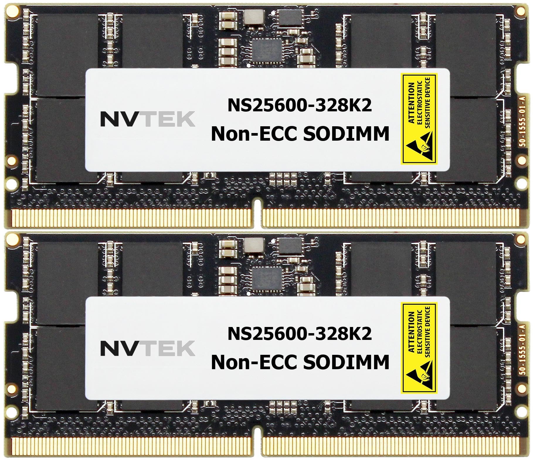 Nvtek 64Gb (2X32Gb) Ddr4 3200Mhz Pc4 25600 2Rx8 1.2V 260 Pin Non Ecc Sodimm Laptop Pc Computer Memory Kit