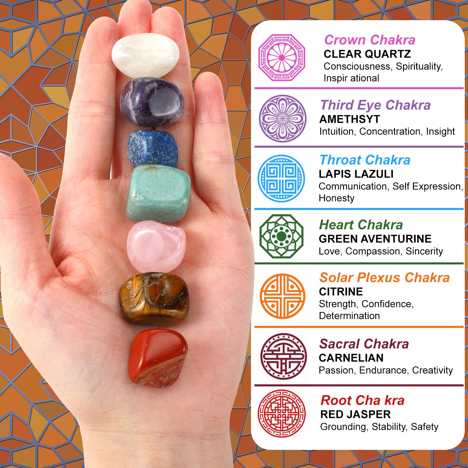 Tibetan Singing Bowls Set For Healing 3.4 Inch Meditation Sound Bath Bowl With 7 Pcs Chakra Crystal Stones Mallet Cushion Chakra Bracelet Pendant For Yoga Mindfulness Spiritual Healing(Black)