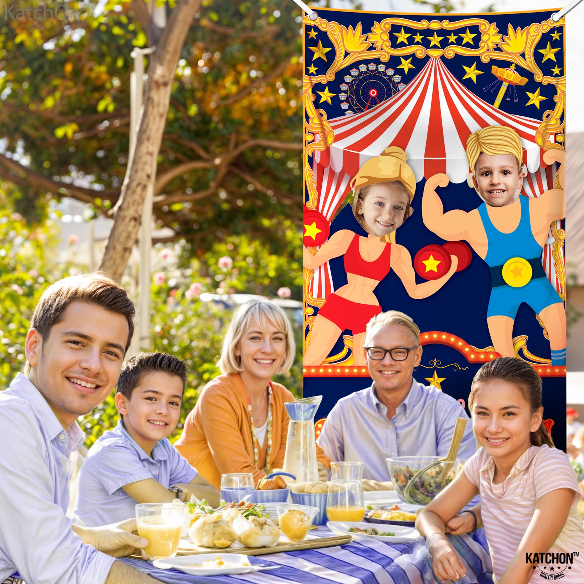 Katchon, Carnival Photo Booth Backdrop   Large, 72X36 Inch | Carnival Photo Backdrop For Carnival Theme Party Decorations | Carn