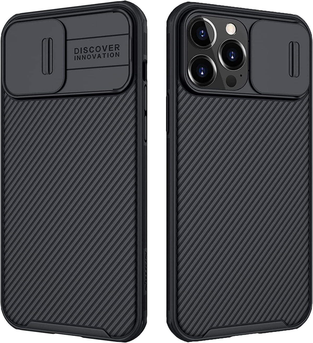 Mangix For Iphone 13 Pro Case With Camera Cover,Slim Fit Thin Polycarbonate Protective Shockproof Cover With Slide Camera Cover,