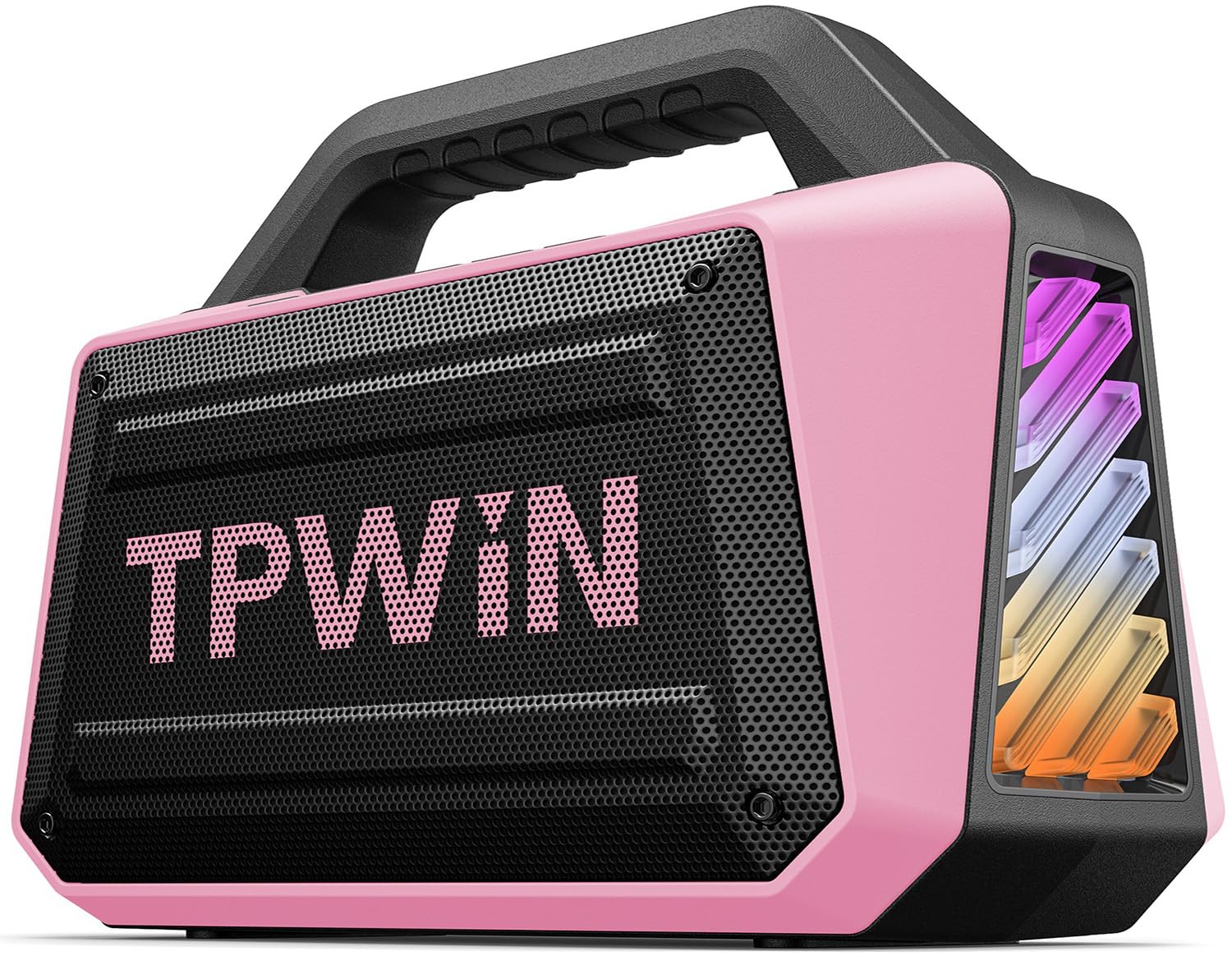 TPWIN Wireless Bluetooth Speakers - Portable Speaker 80W Peak, 20H Playtime, Light Shows, Loud Speaker with Strong Bass, BT 5.3,