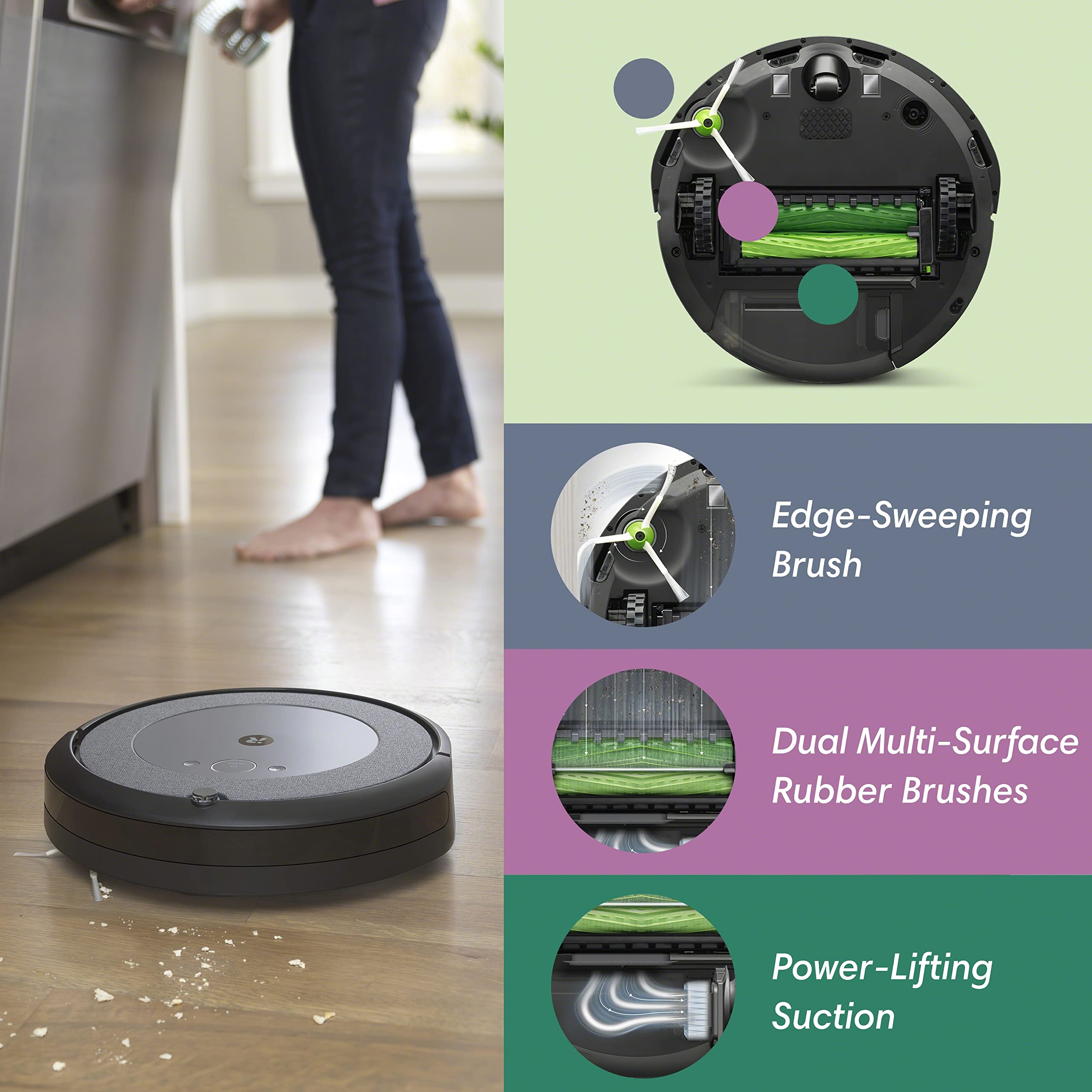 Irobot Roomba I4+ Evo Self Emptying Robot Vacuum   Empties Itself For Up To 60 Days, Clean By Room With Smart Mapping, Compatibl