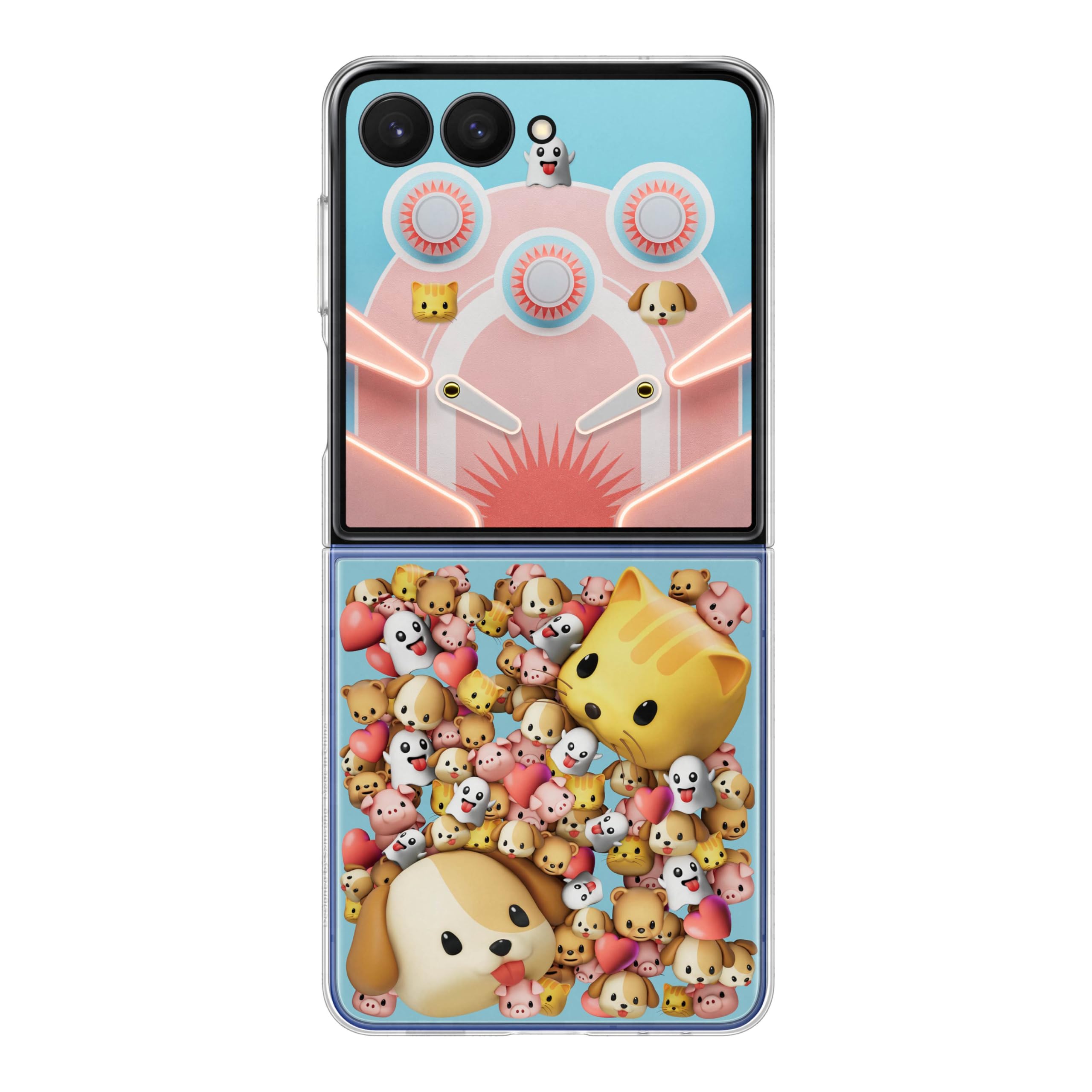 Samsung Galaxy Z Flip7 Flipsuit Phone Case, Protective Cover, Interchangeable Card, Led Lights, Customizable Designs, Us Version