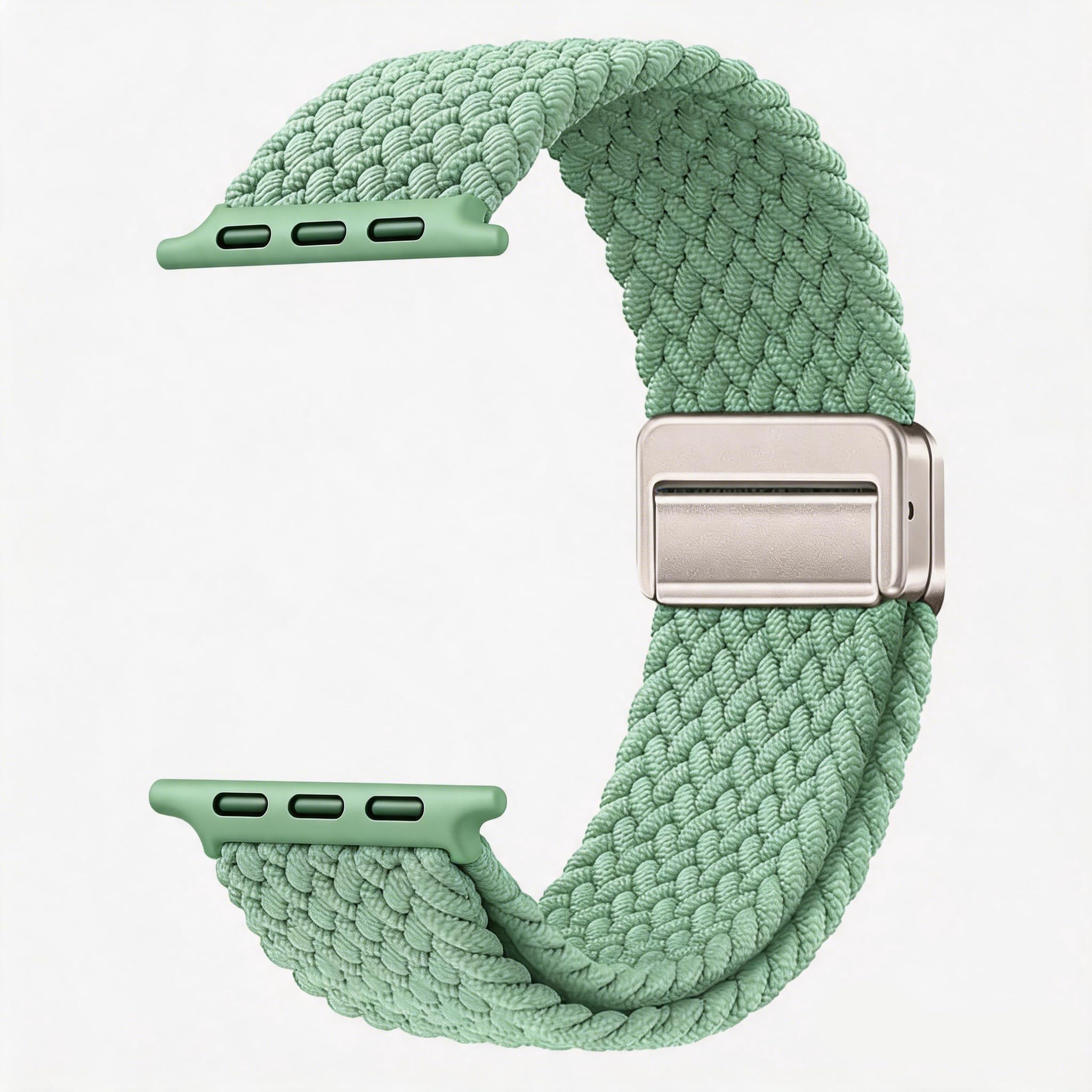 Relaxesque Watch Bands For Men and Women, Lightweight for Sport and Workout, 42mm 44mm 45mm 46mm 49mm Pistachio Green