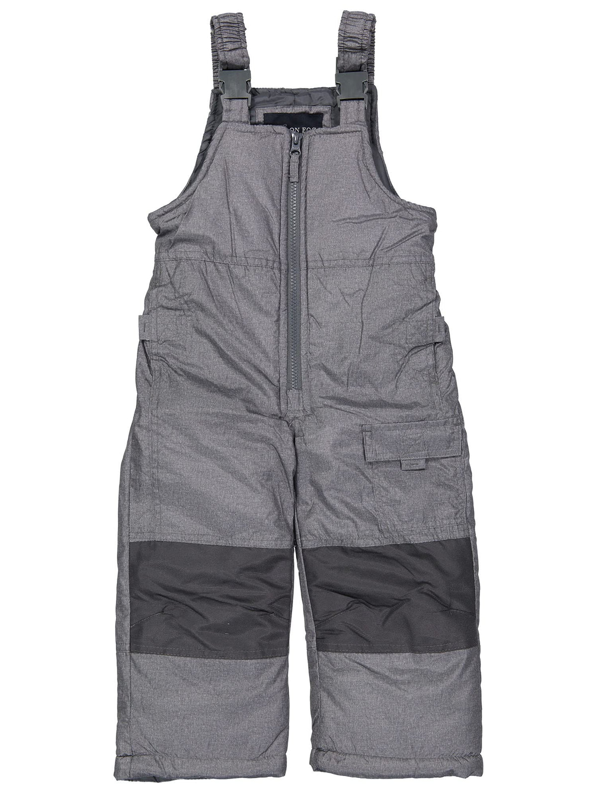 London Fog Boys Classic Heavyweight Snow Bib Ski Pant Snowsuit, Heather Grey 1416