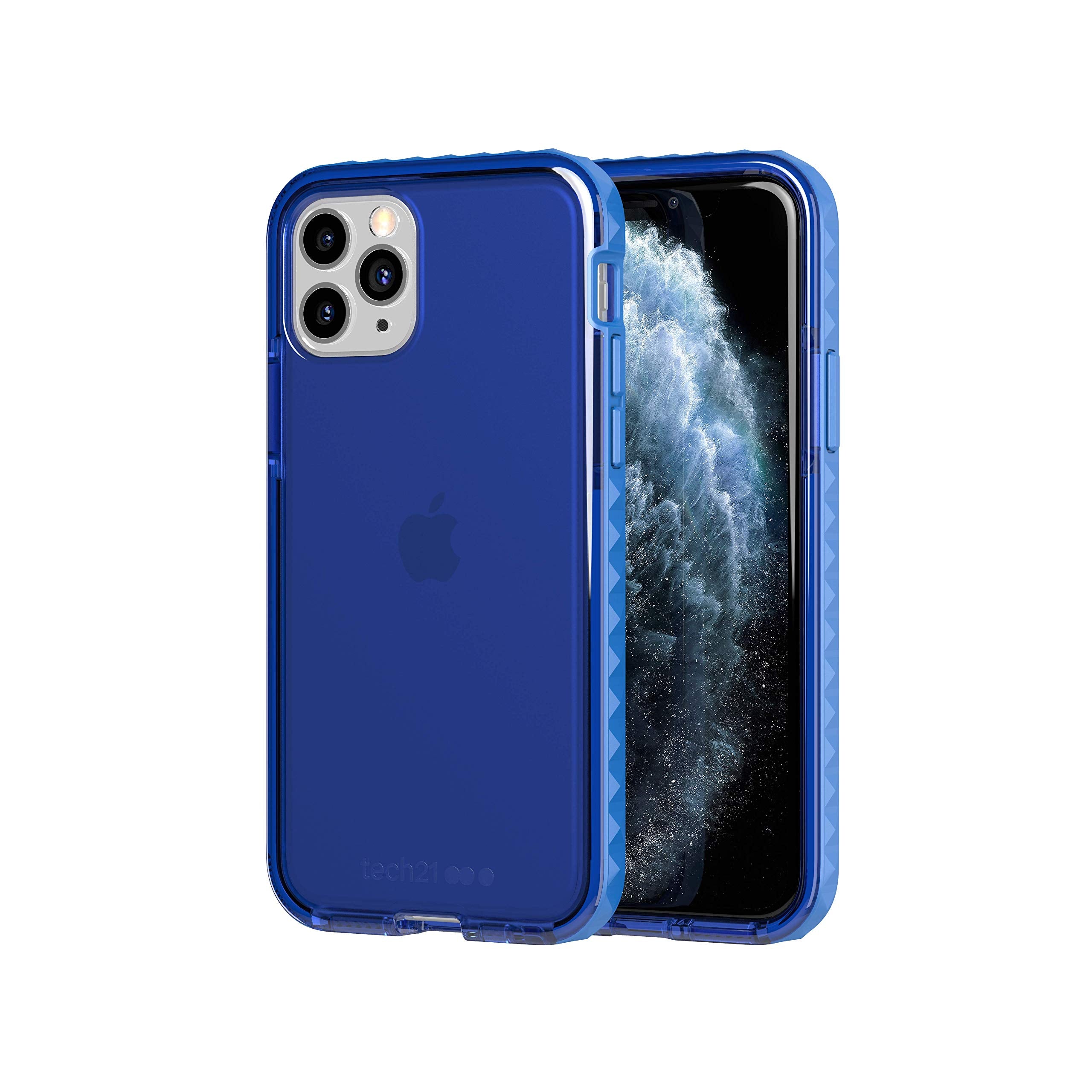 Tech21 Evo Rox For Apple Iphone 11 Pro   Bacteria Fighting Antimicrobial Phone Case With 12 Ft. Drop Protection, Cornflour Blue