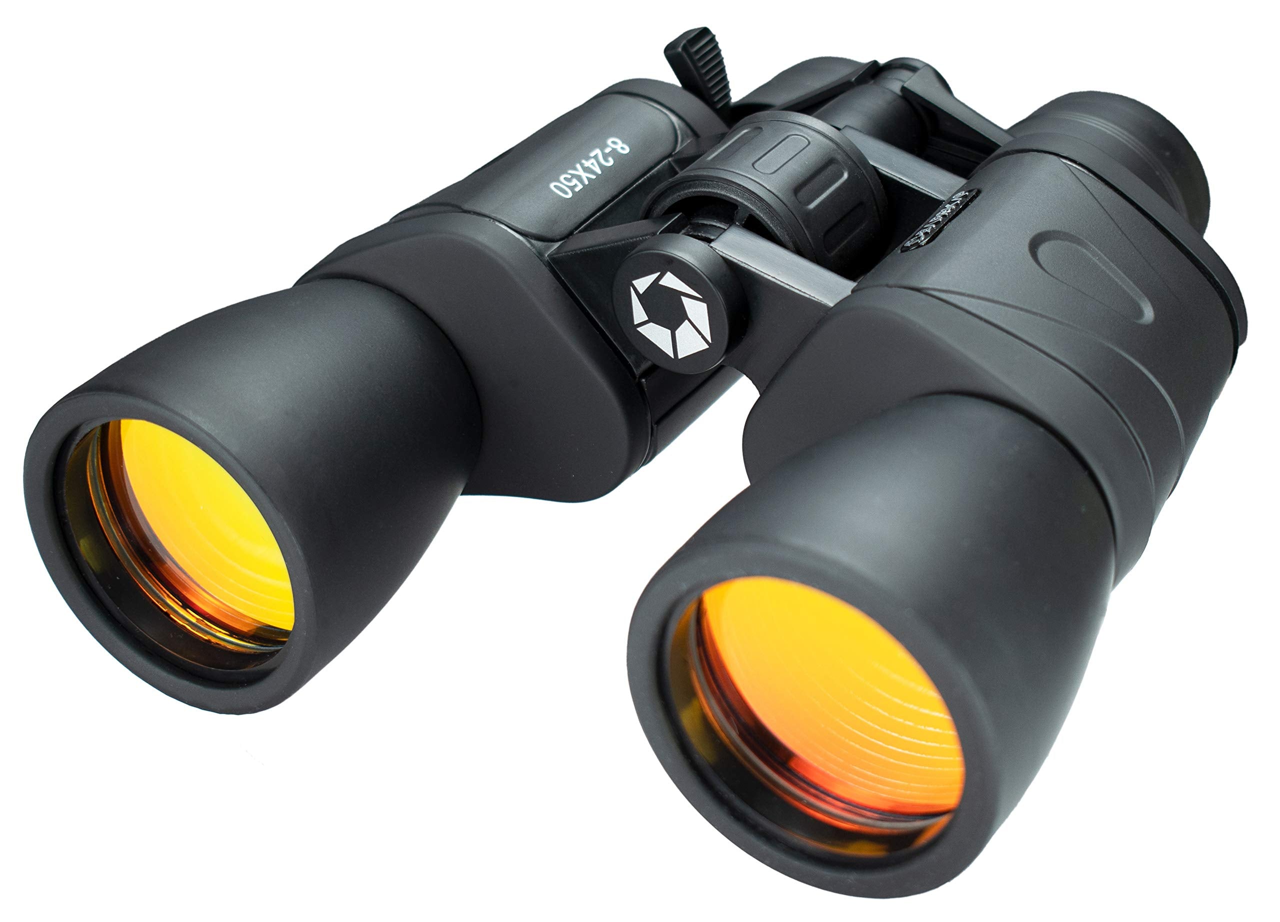Barska Gladiator 8-24X50 Zoom Binoculars (Ruby Lens) Black