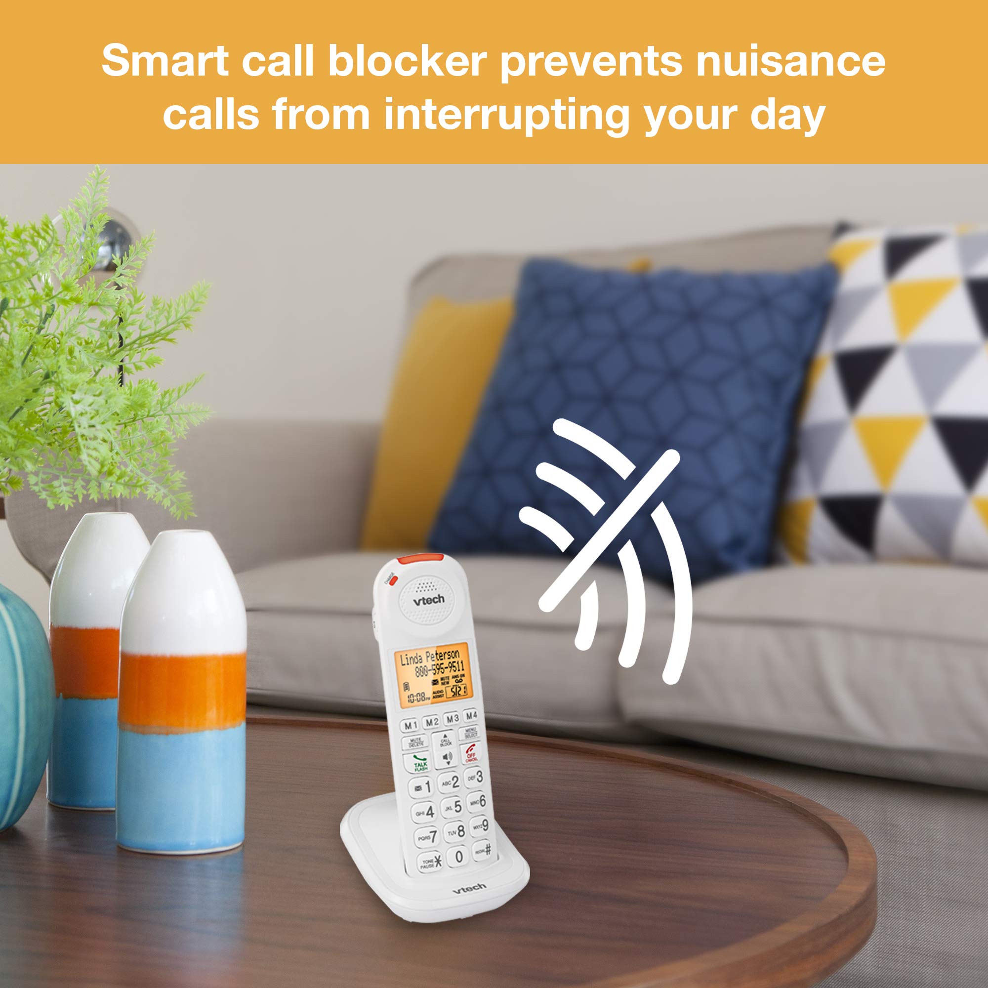 Vtech Sn5107 Amplified Accessory Handset With Big Buttons & Large Display For Sn5127 & Sn5147 Senior Phone Systems, Multi