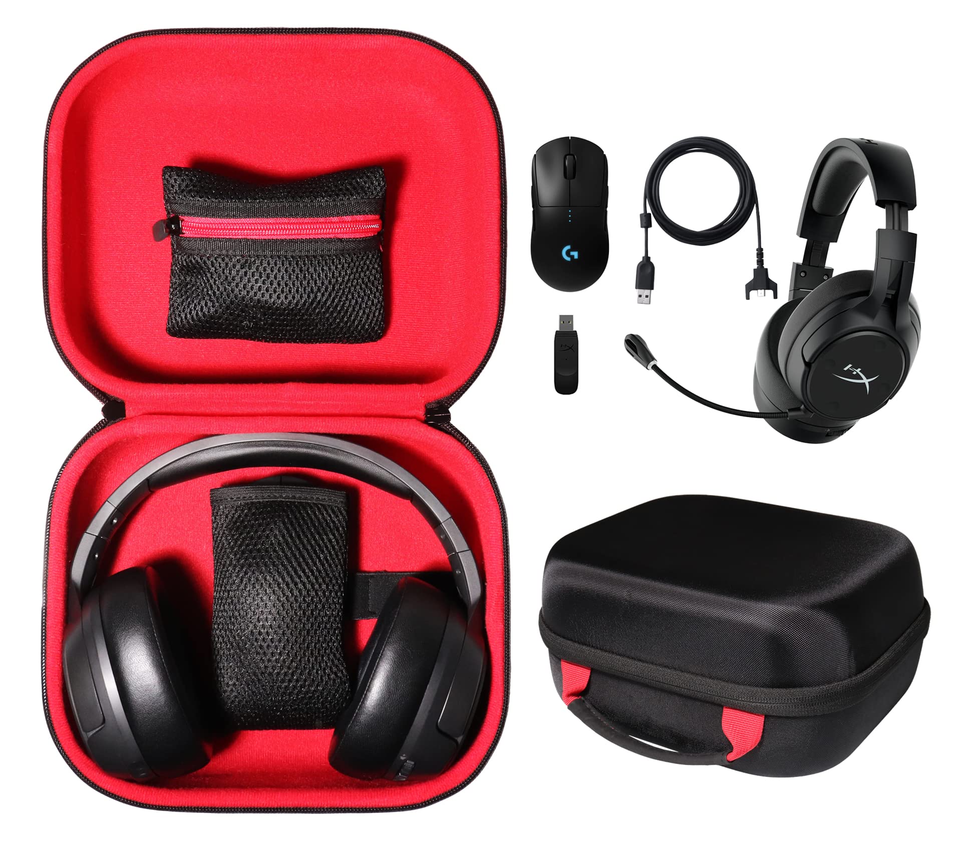 CaseSack Gaming Headset Case for HyperX Cloud II, Cloud Alpha, Cloud Alpha S, Cloud and all Cloud series, Kinston series, gaming